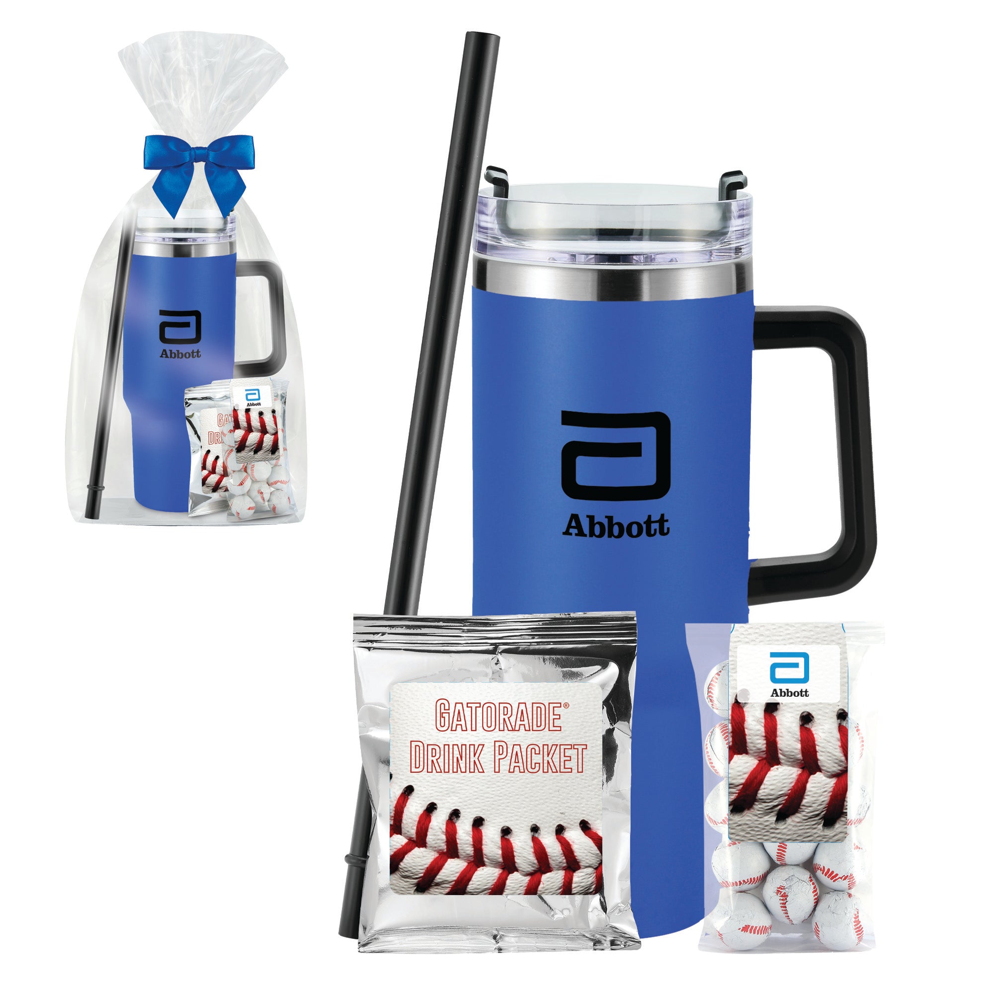 40 oz Tumbler w/ Handle Baseball & Gatorade® Gift Set