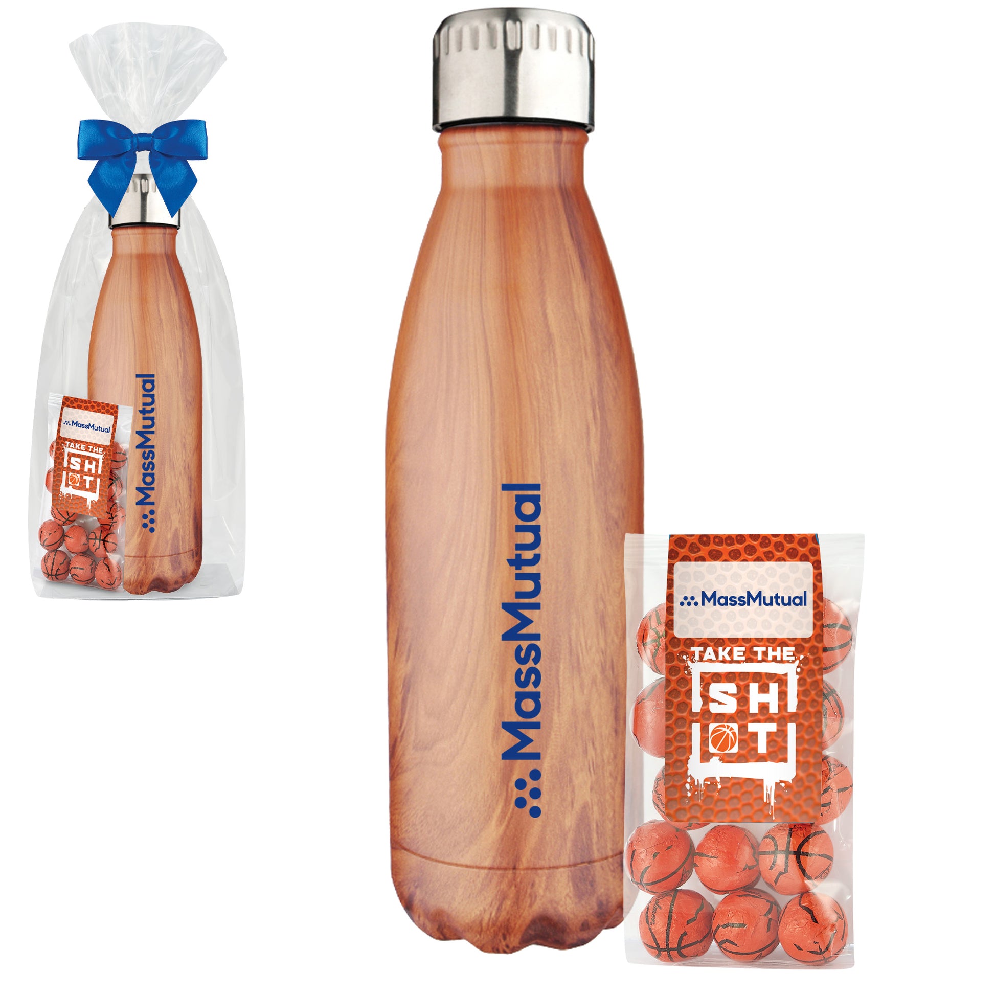 17 oz. Water Bottle and Baseball Gift Set