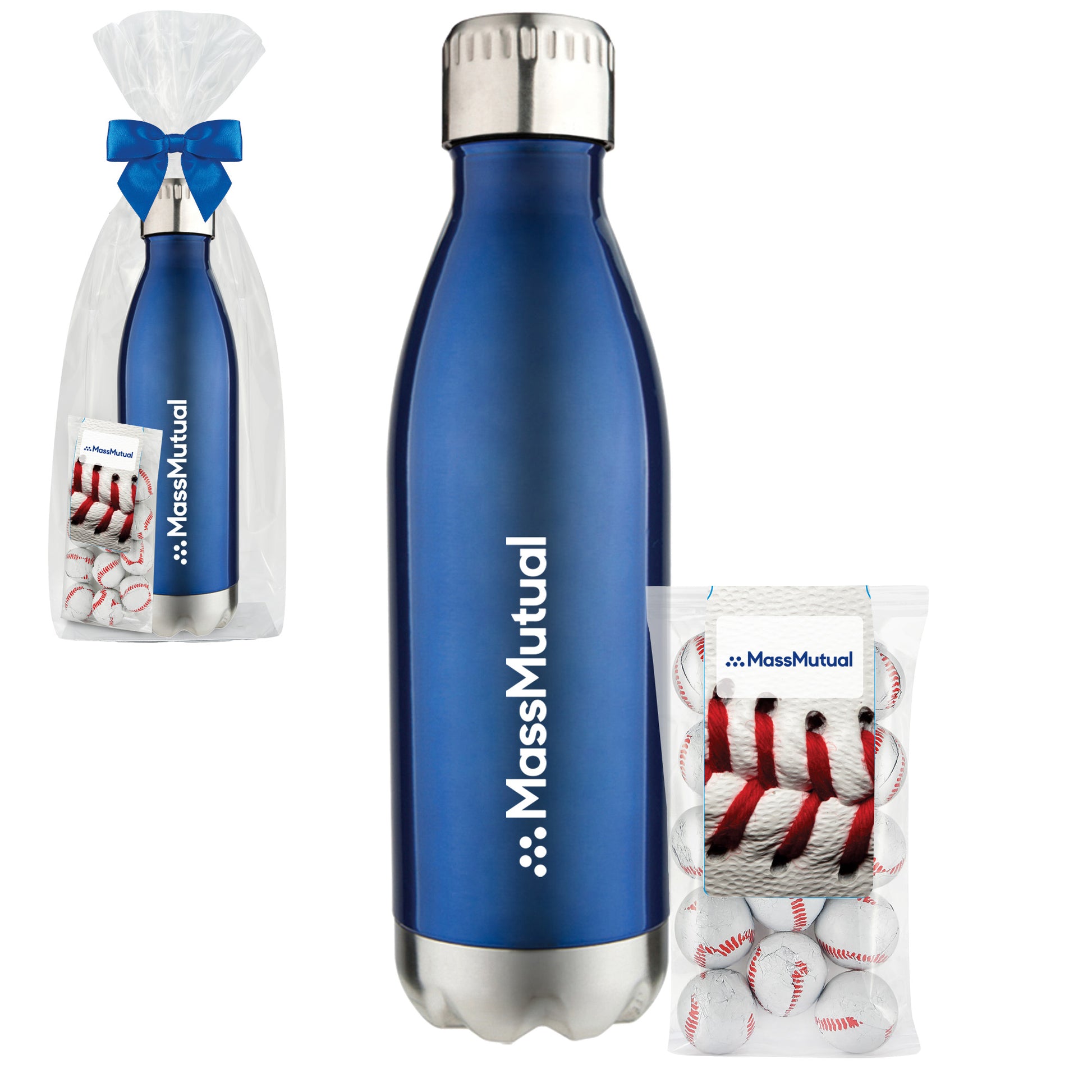 17 oz. Water Bottle and Baseball Gift Set