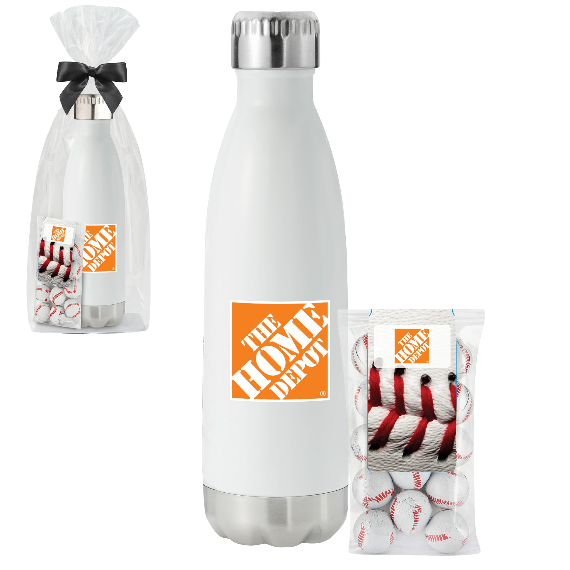 17 oz. Water Bottle and Baseball Gift Set