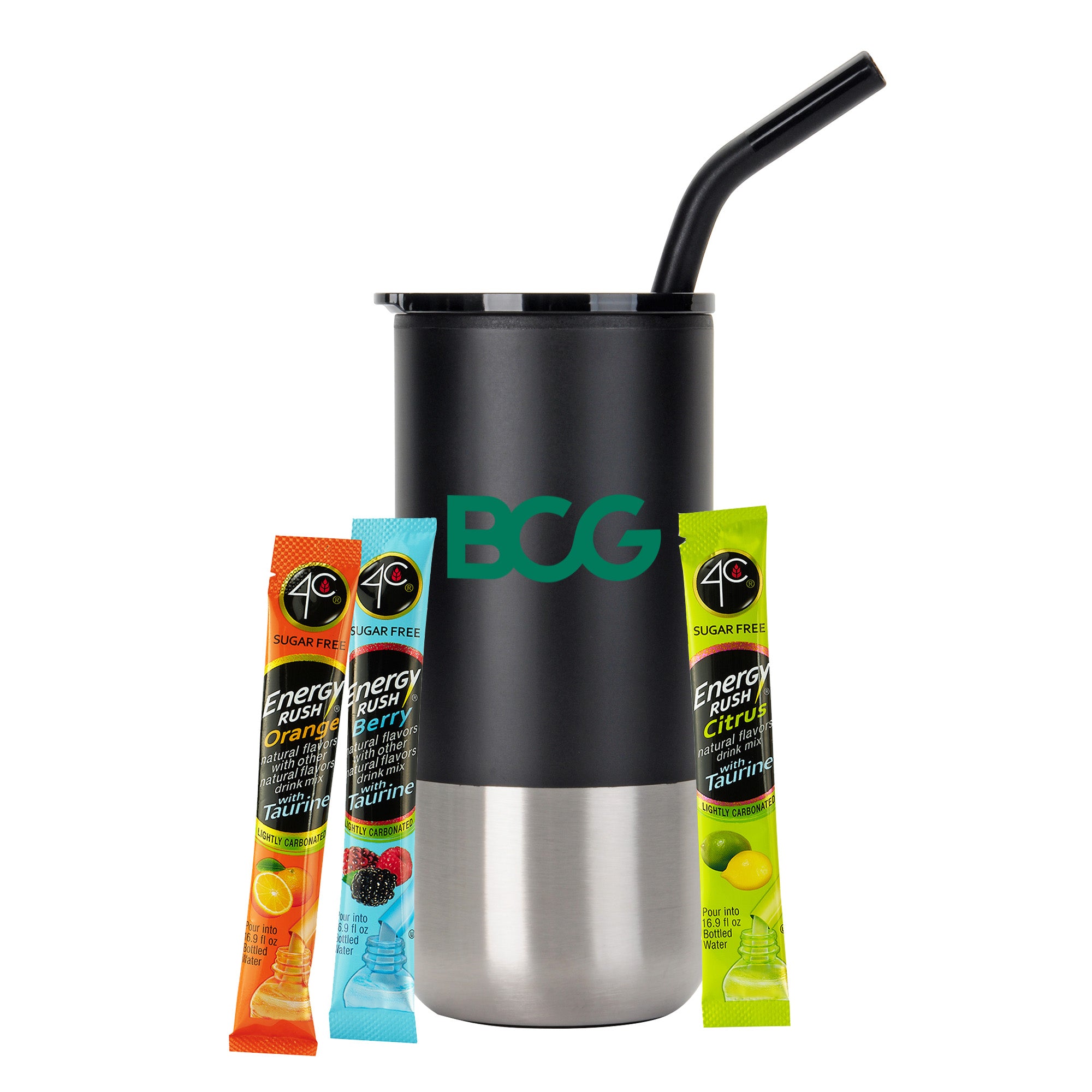 Tumbler w/ Stainless Steel Straw - 16 oz. Gift Sets