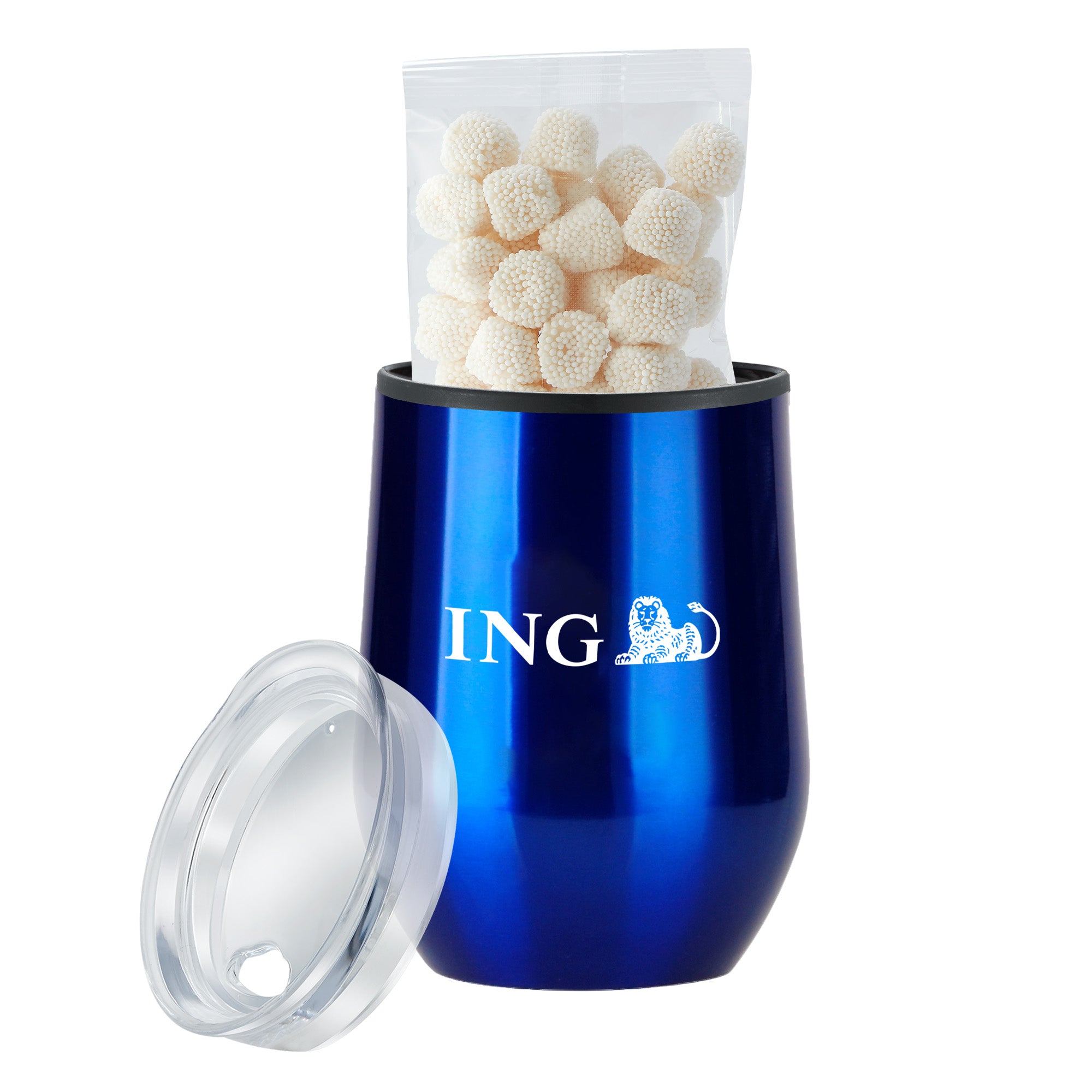 Stemless Wine Tumbler w/ Plastic Lining Gift Sets