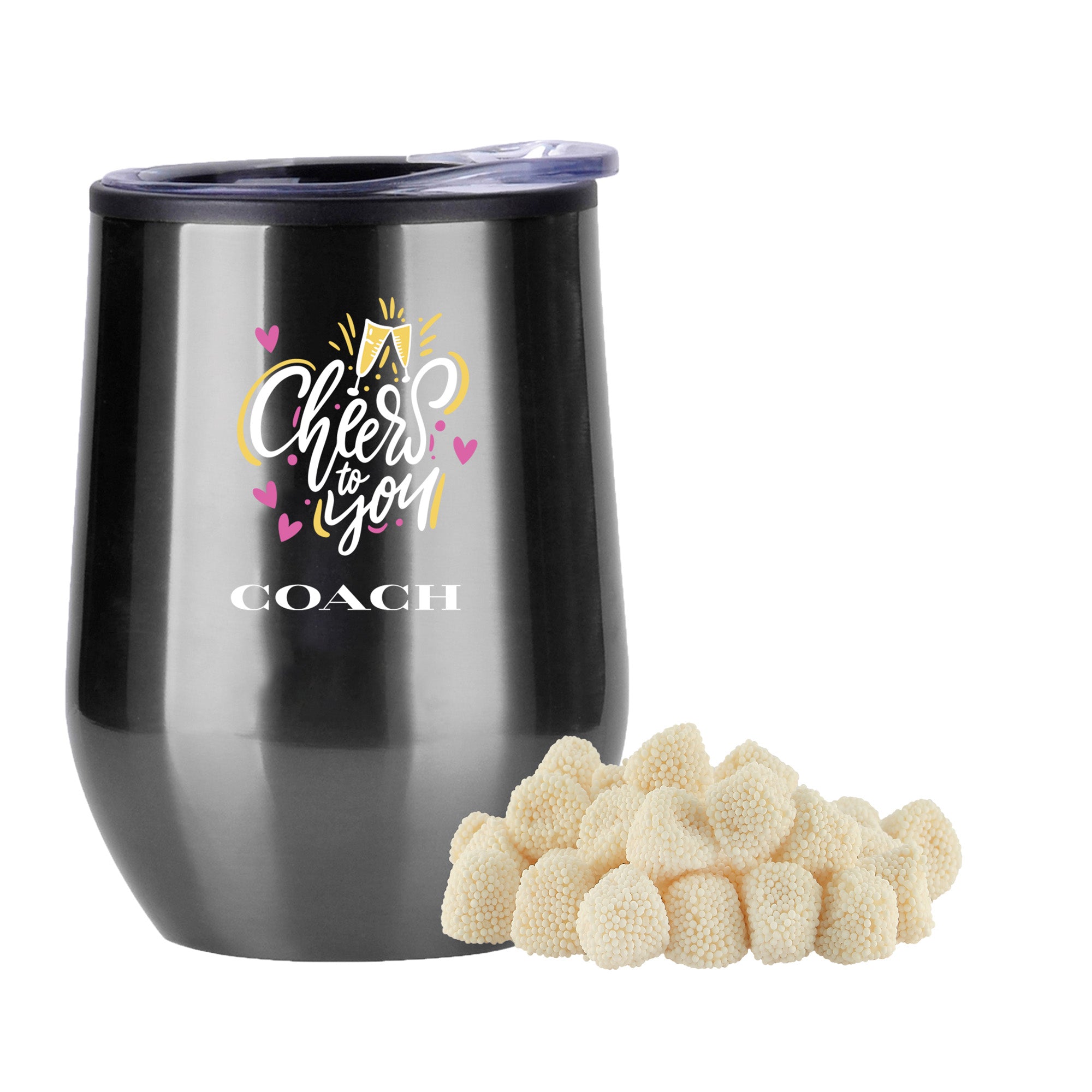 Stemless Wine Tumbler w/ Plastic Lining Valentine's Day Gift Sets