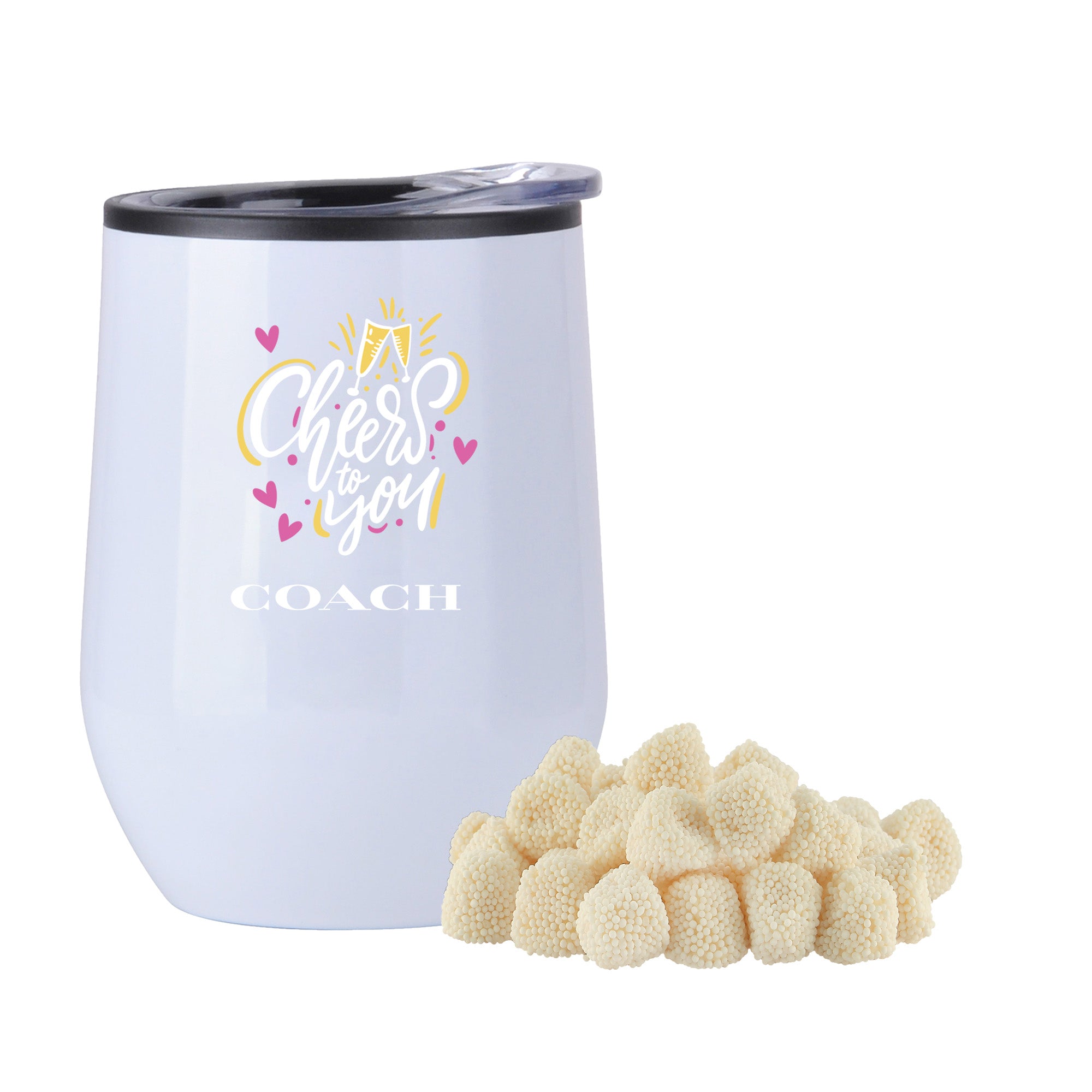 Stemless Wine Tumbler w/ Plastic Lining Valentine's Day Gift Sets