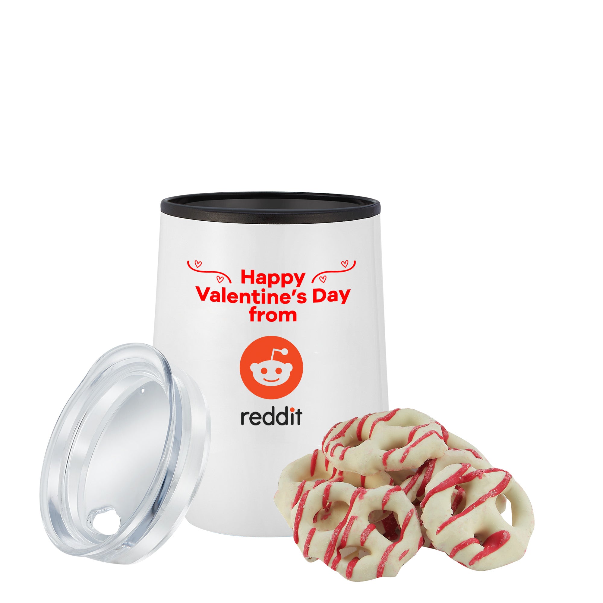 Stemless Wine Tumbler w/ Plastic Lining Valentine's Day Gift Sets