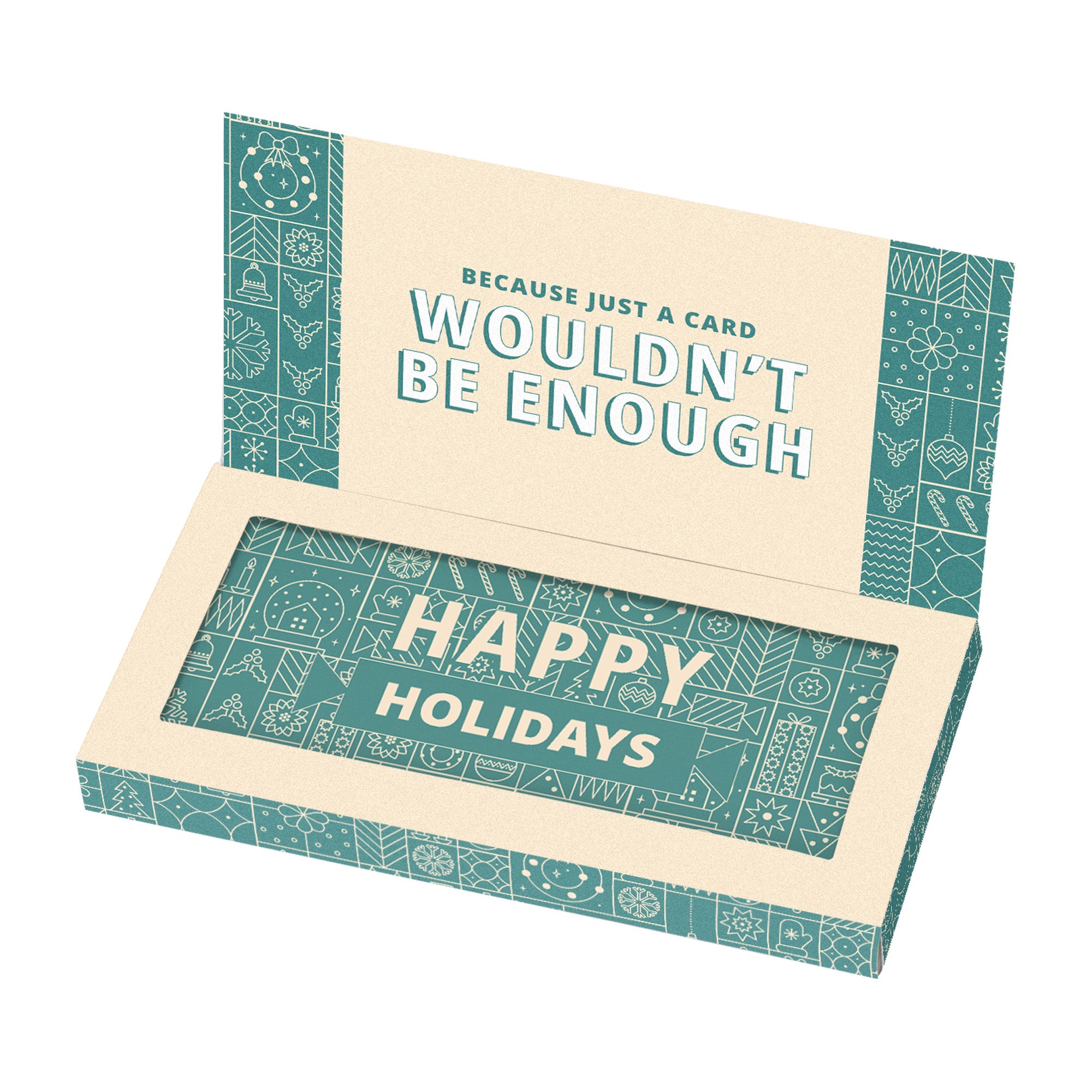 Custom Chocolate Bar in Greeting Card Window Box (3.5 oz)