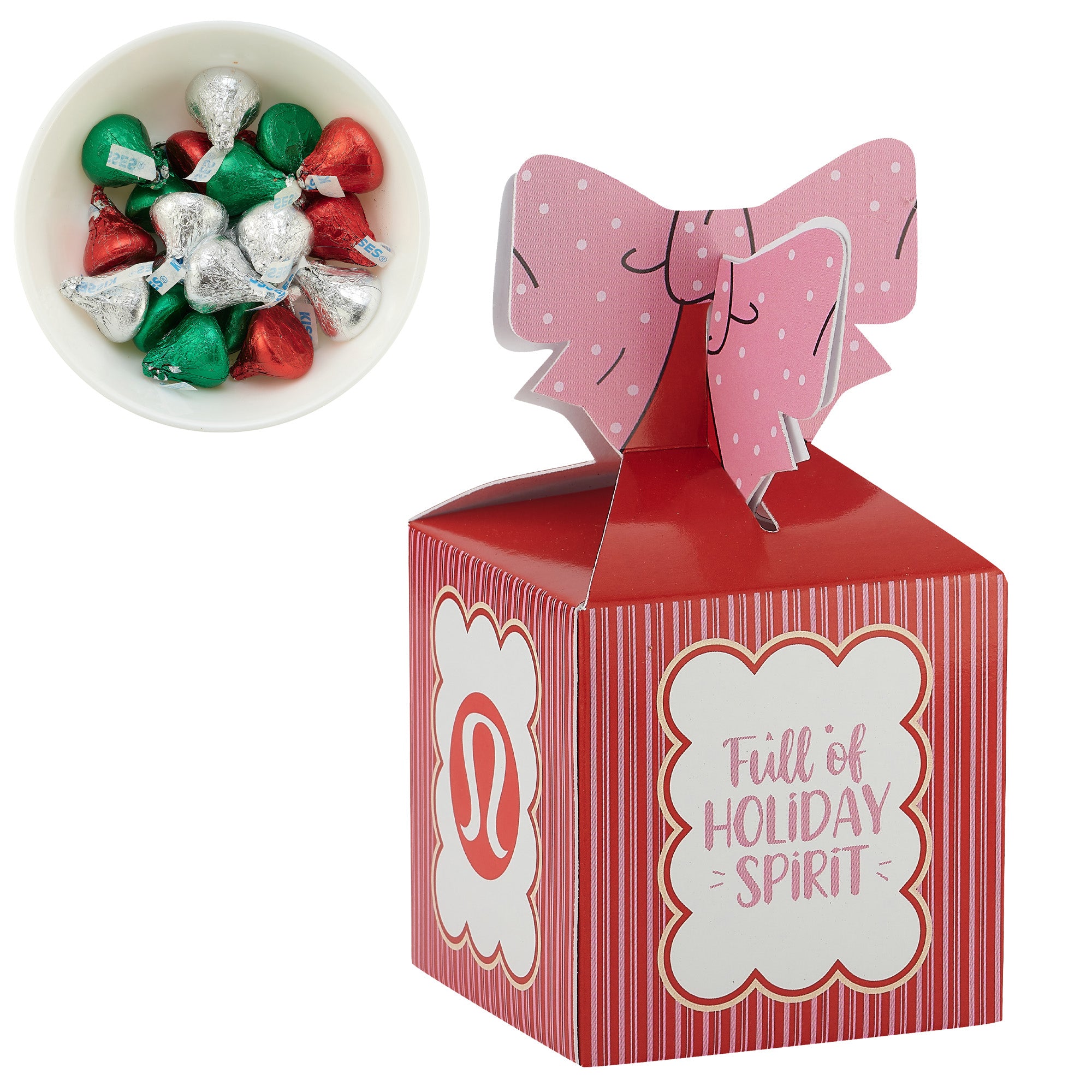 Jolly Top Bow - Holiday Hershey Kisses