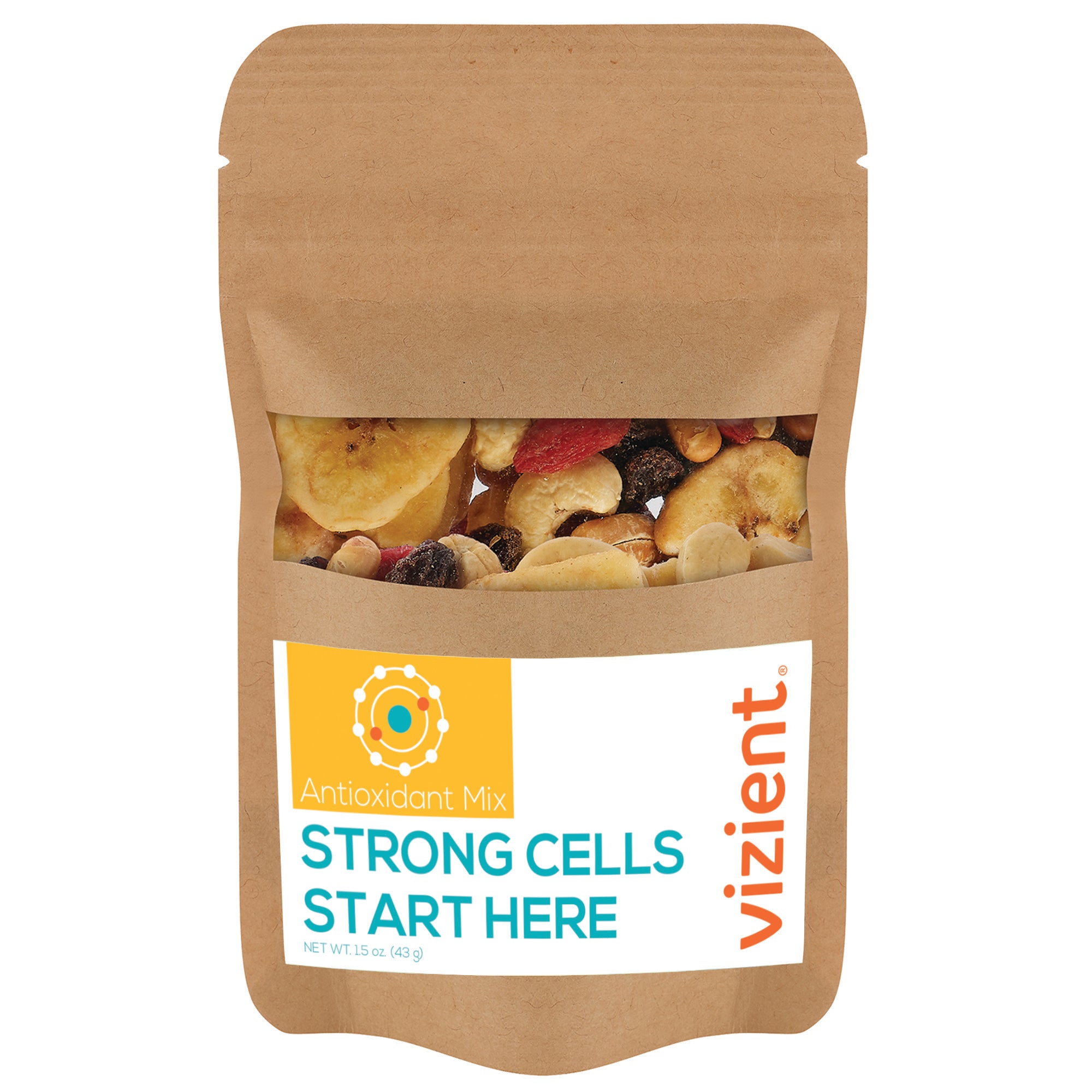 Healthy Resealable Kraft Window Pouches