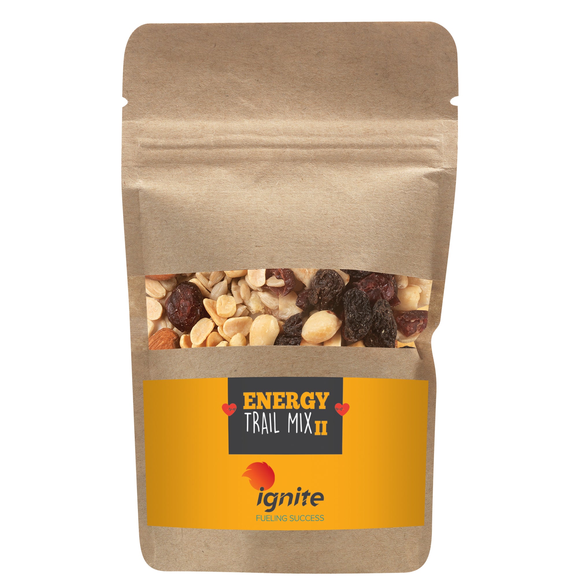 Healthy Resealable Kraft Window Pouches
