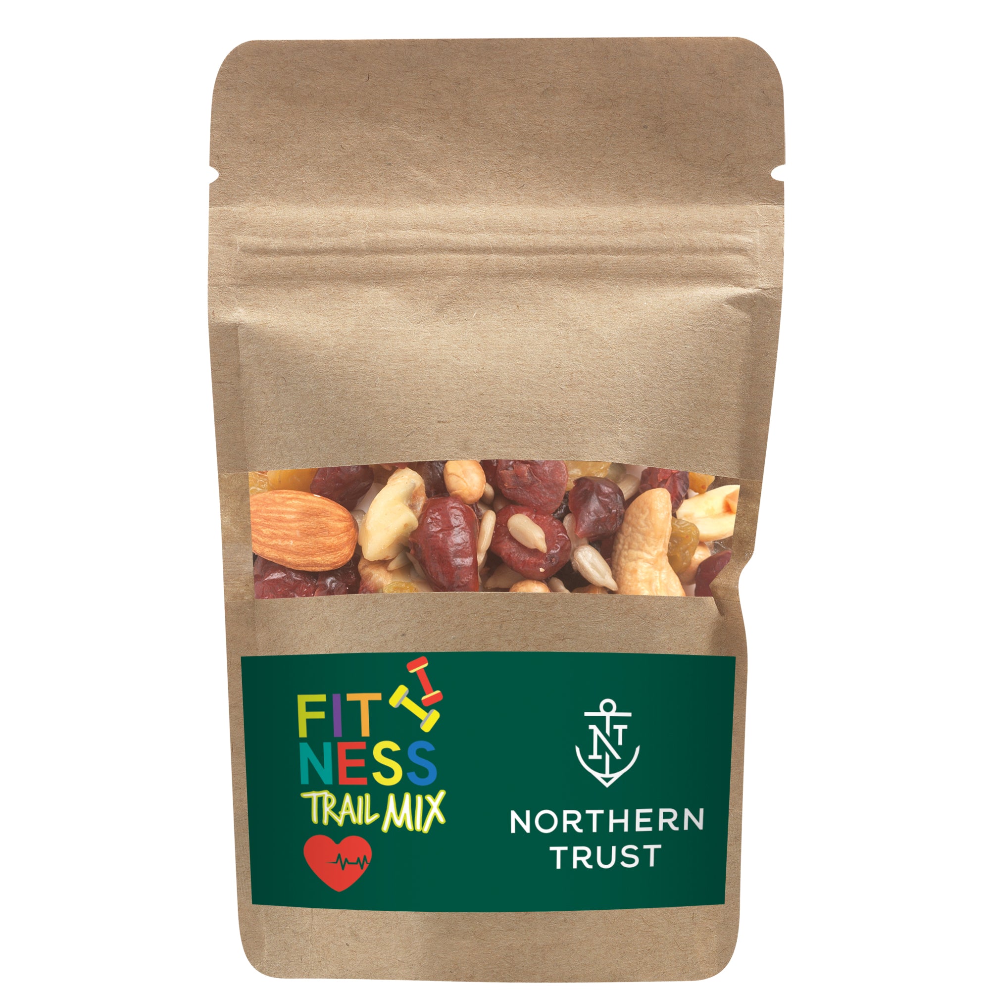 Healthy Resealable Kraft Window Pouches
