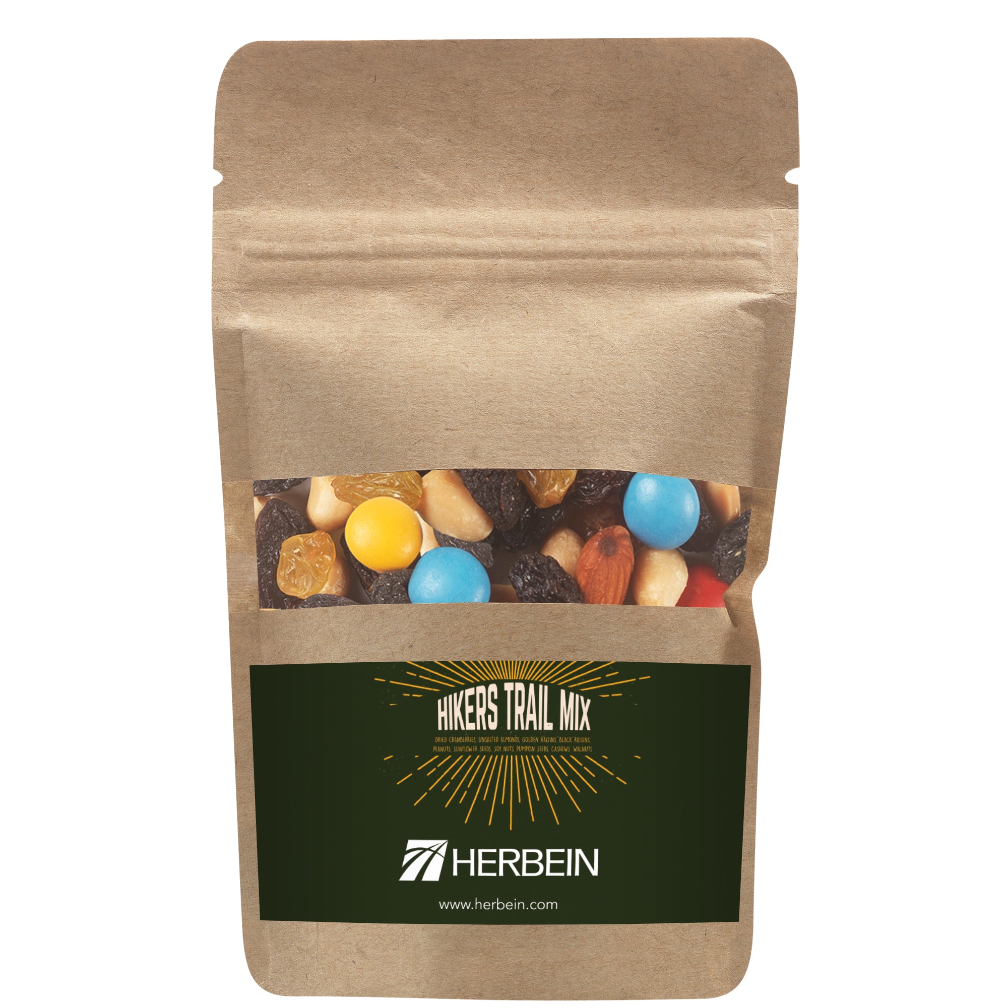 Healthy Resealable Kraft Window Pouches