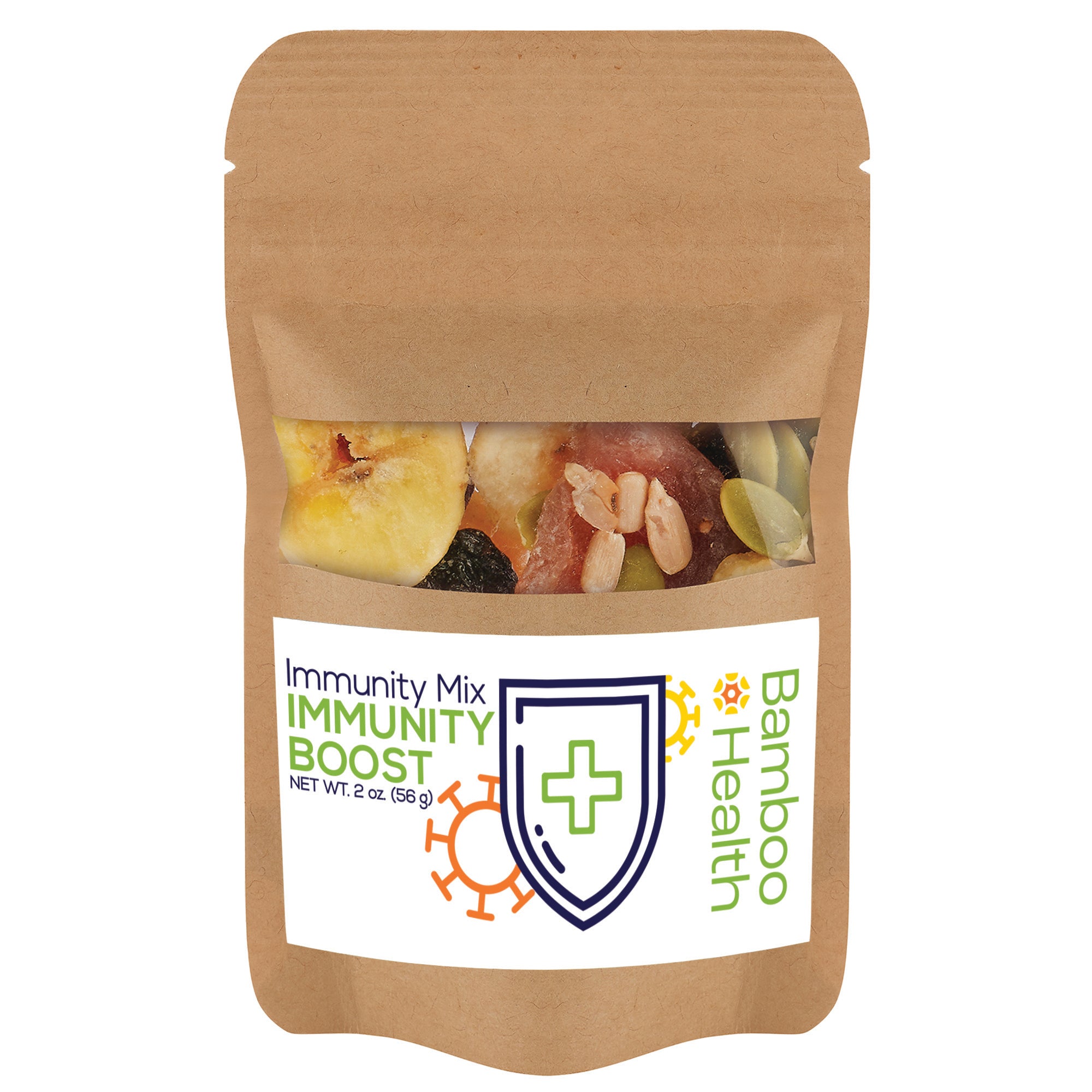 Healthy Resealable Kraft Window Pouches