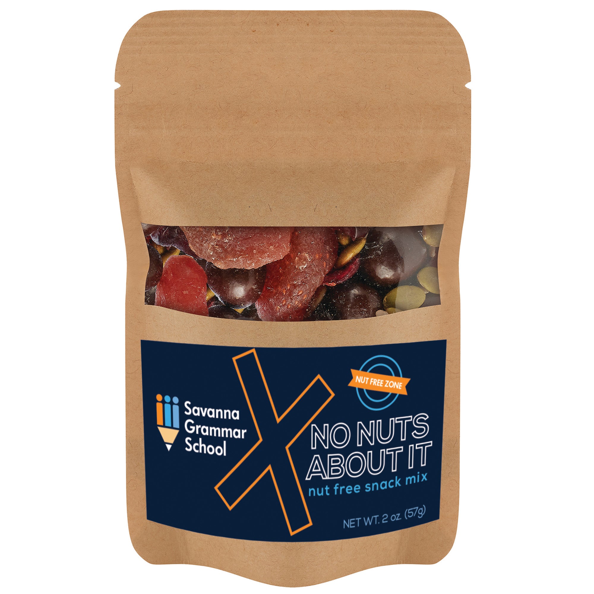 Healthy Resealable Kraft Window Pouches
