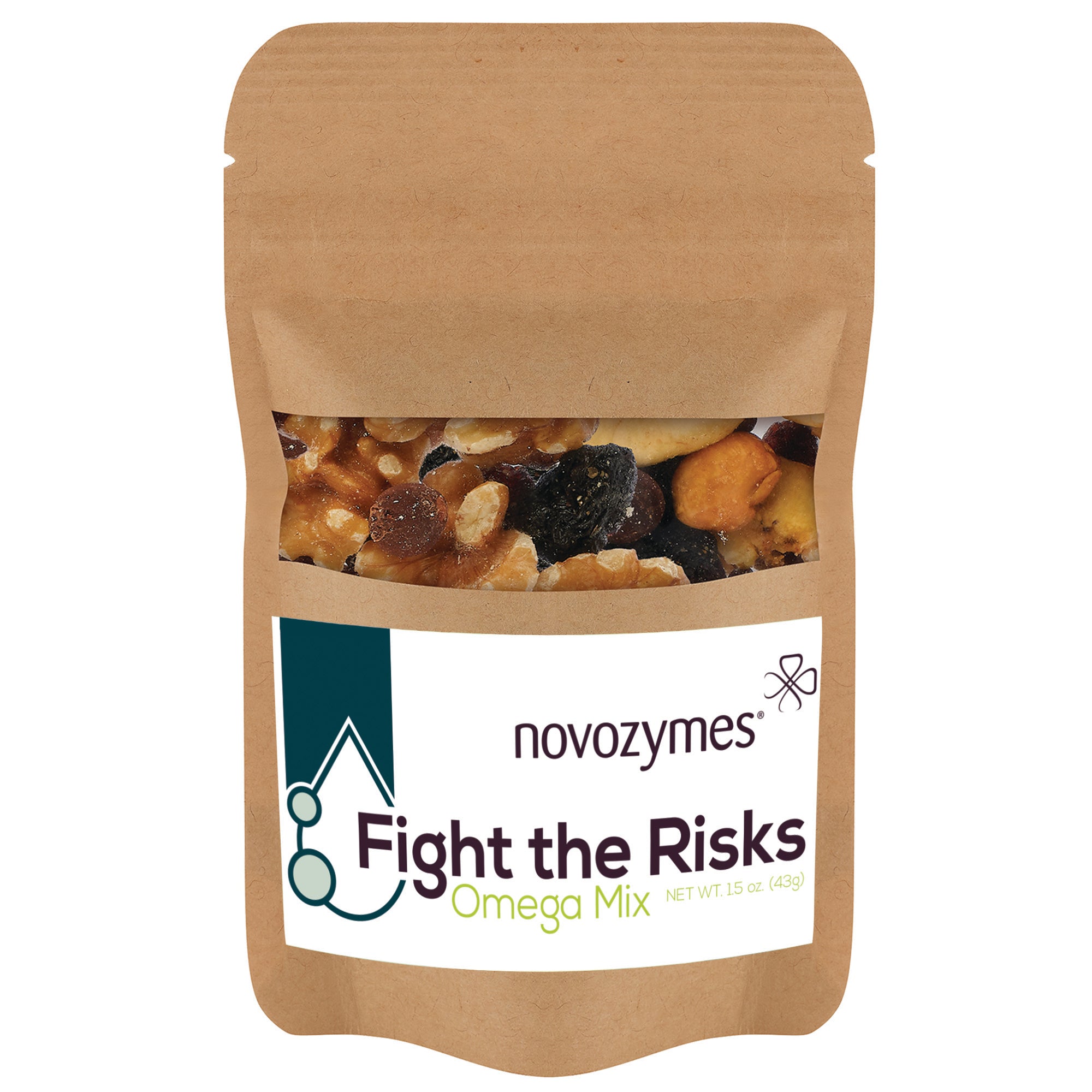 Healthy Resealable Kraft Window Pouches