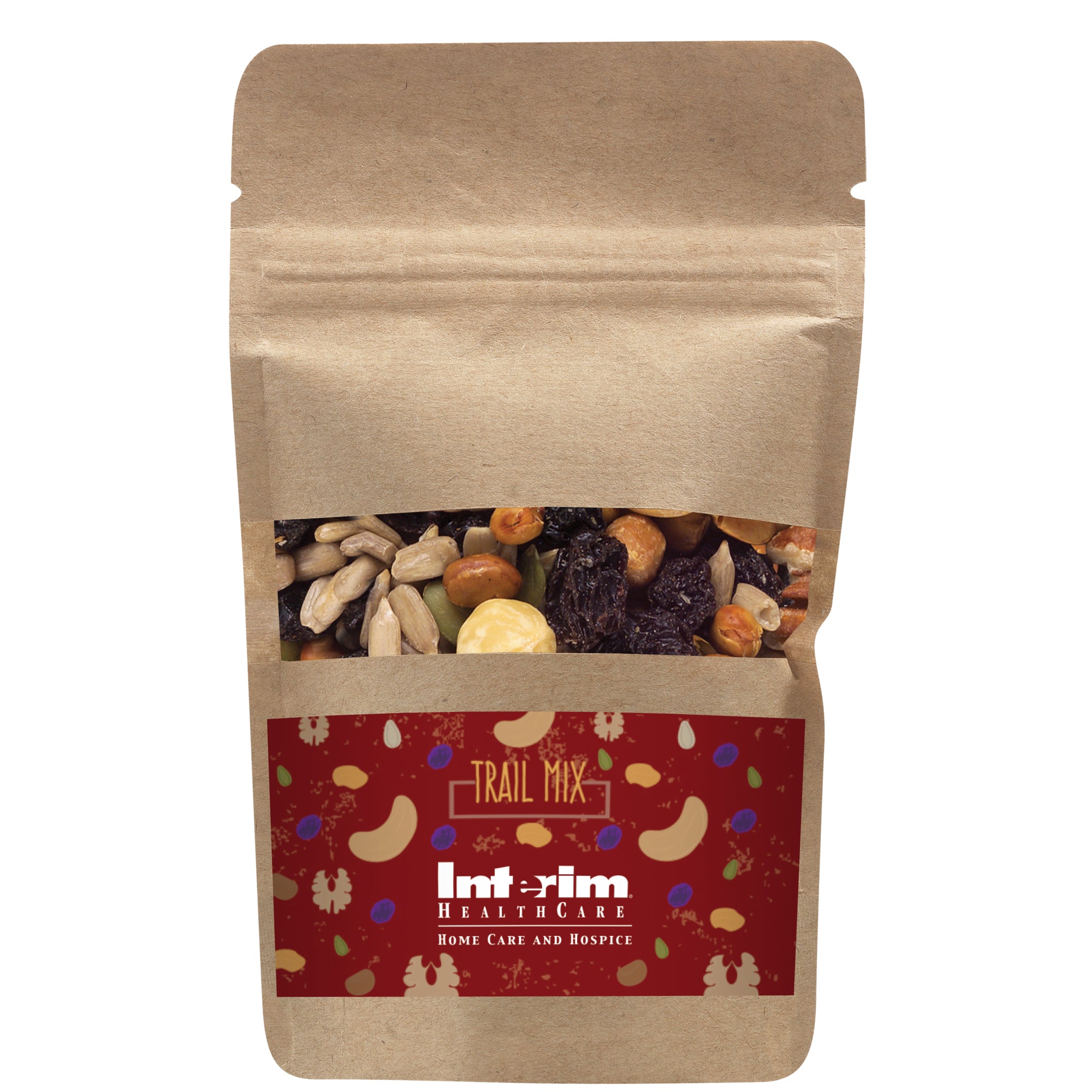 Healthy Resealable Kraft Window Pouches