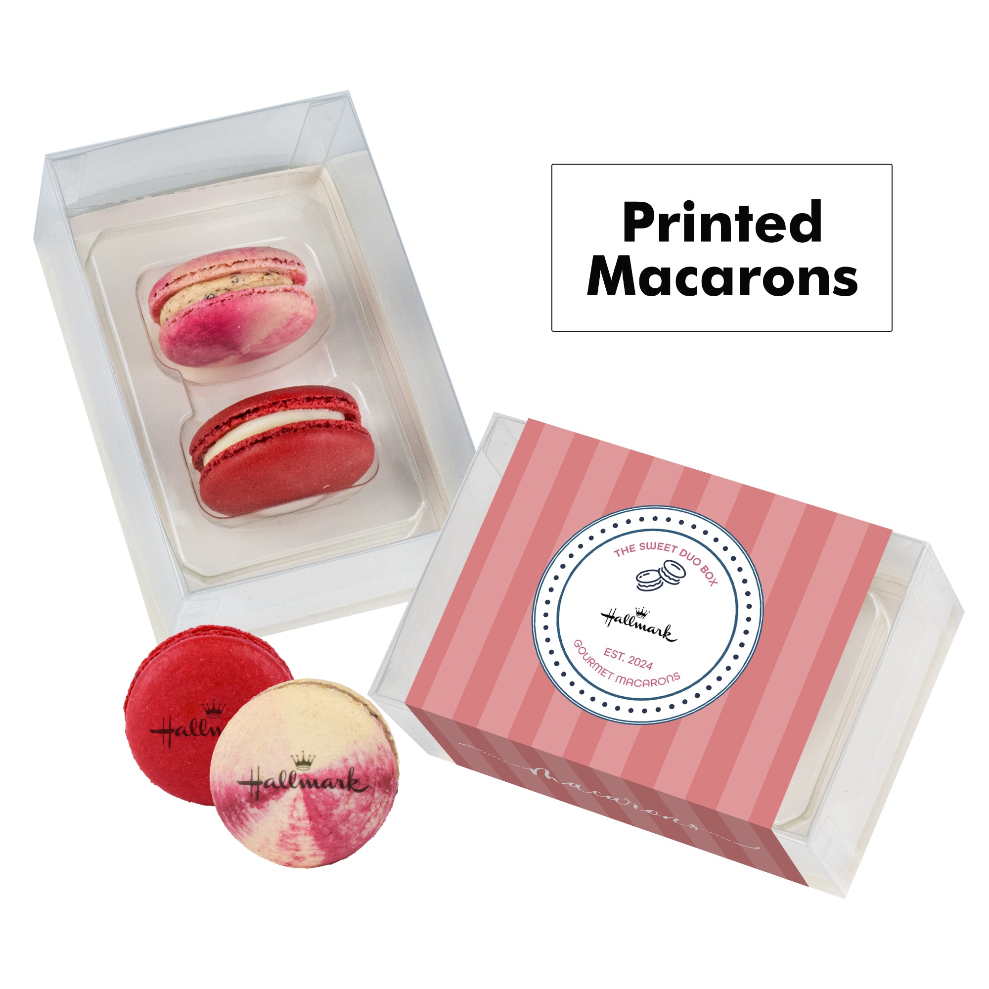 Printed Macaron Gift Set / 2 Pack