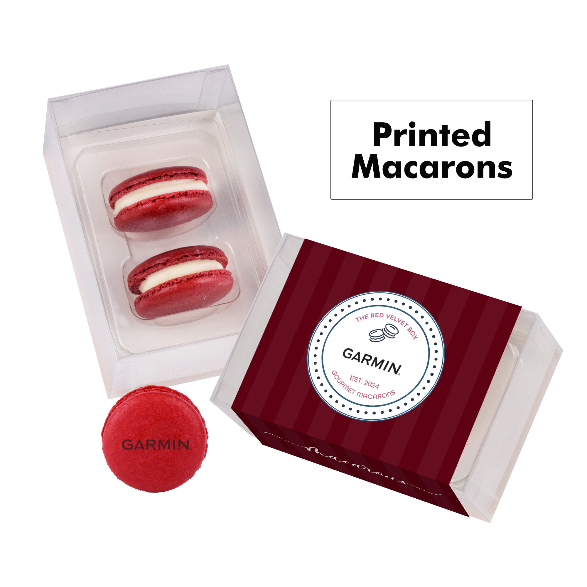 Printed Macaron Gift Set / 2 Pack