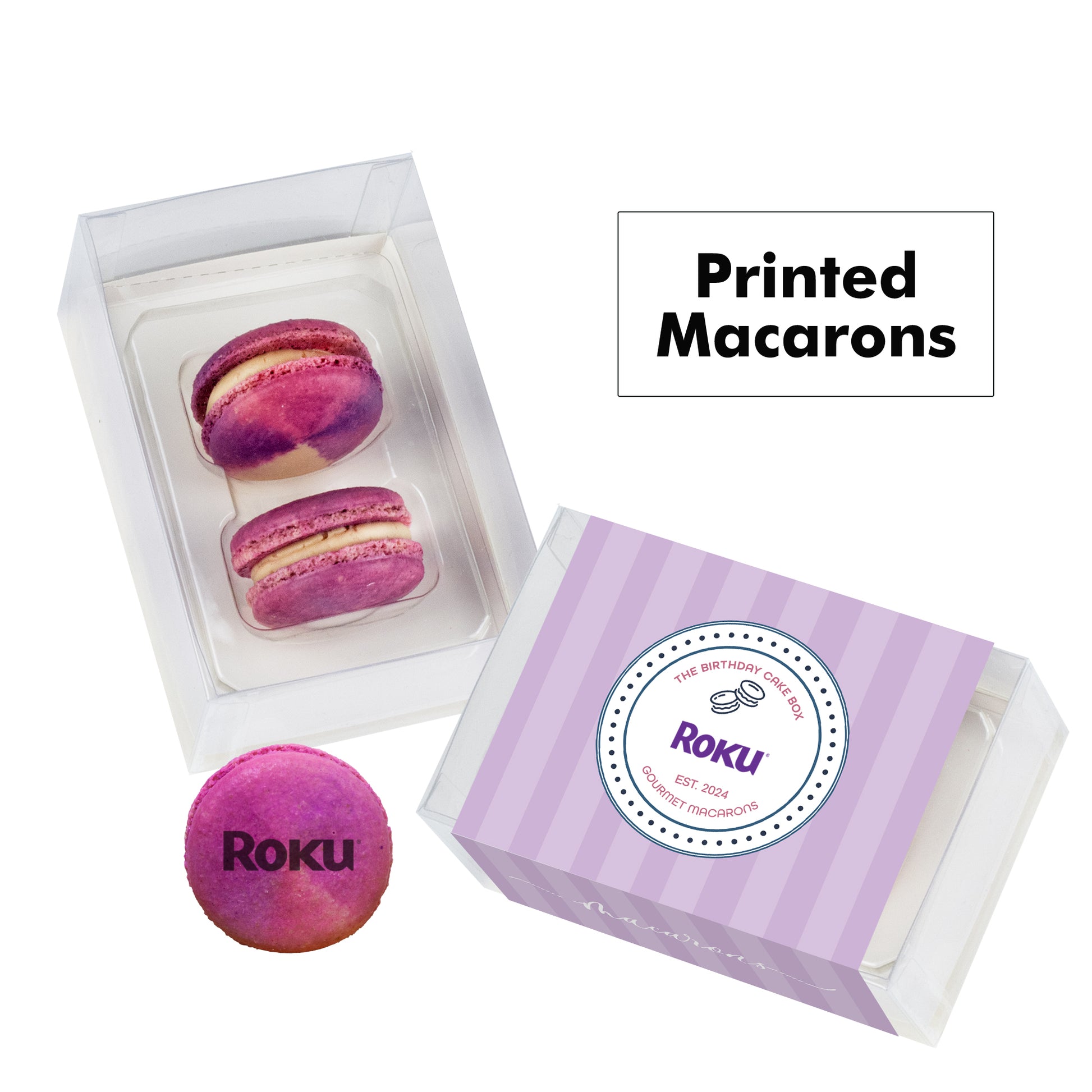 Printed Macaron Gift Set / 2 Pack