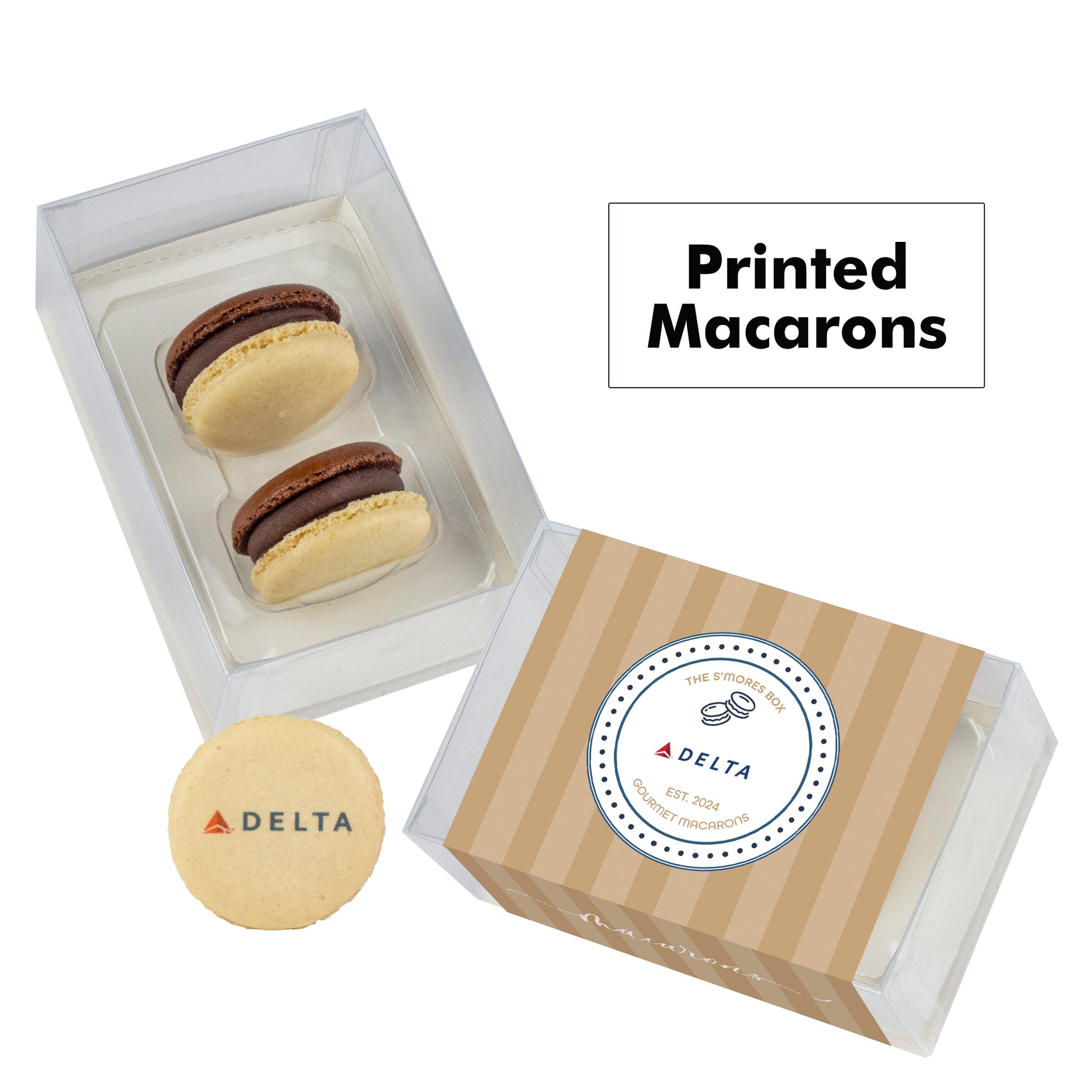 Printed Macaron Gift Set / 2 Pack