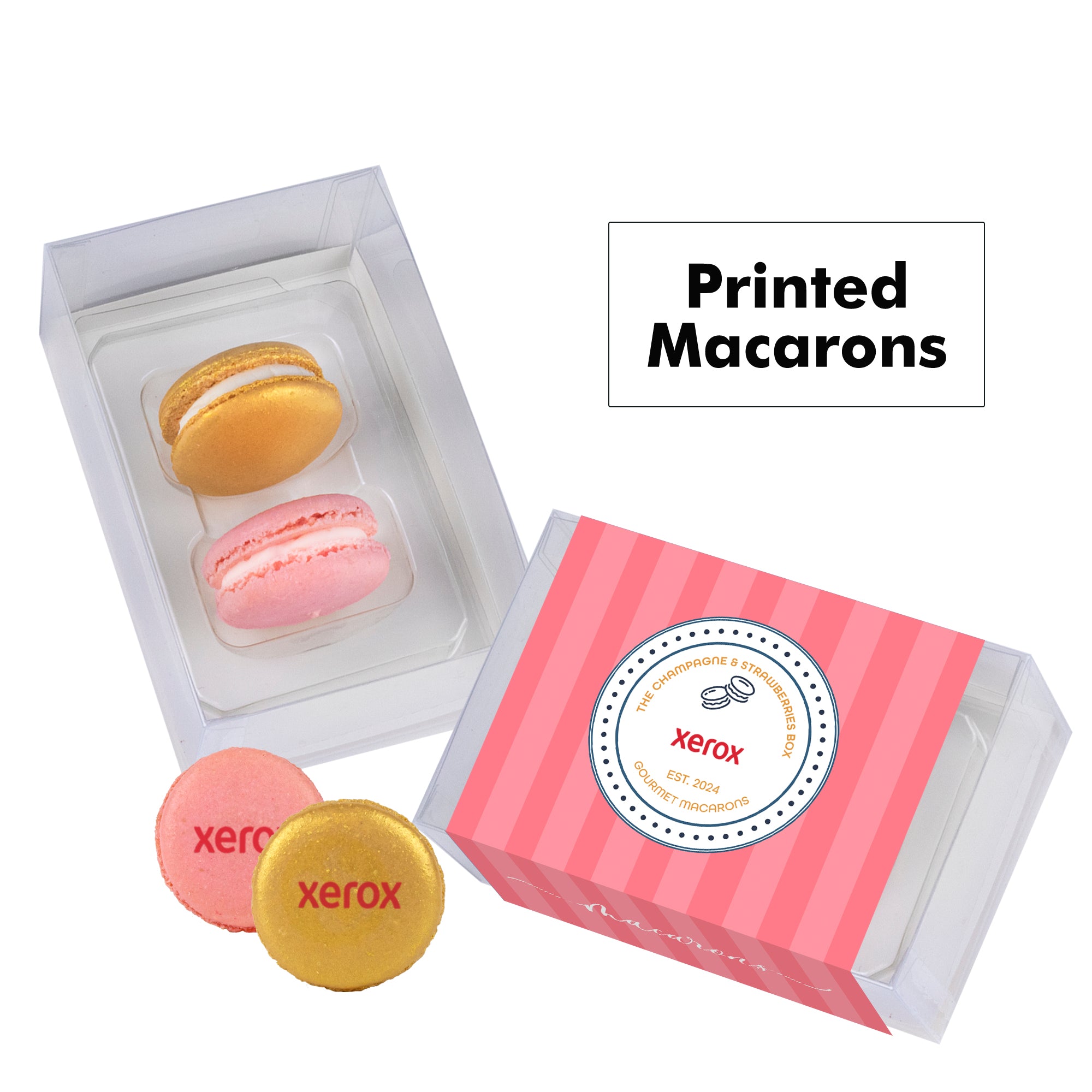 Printed Macaron Gift Set / 2 Pack