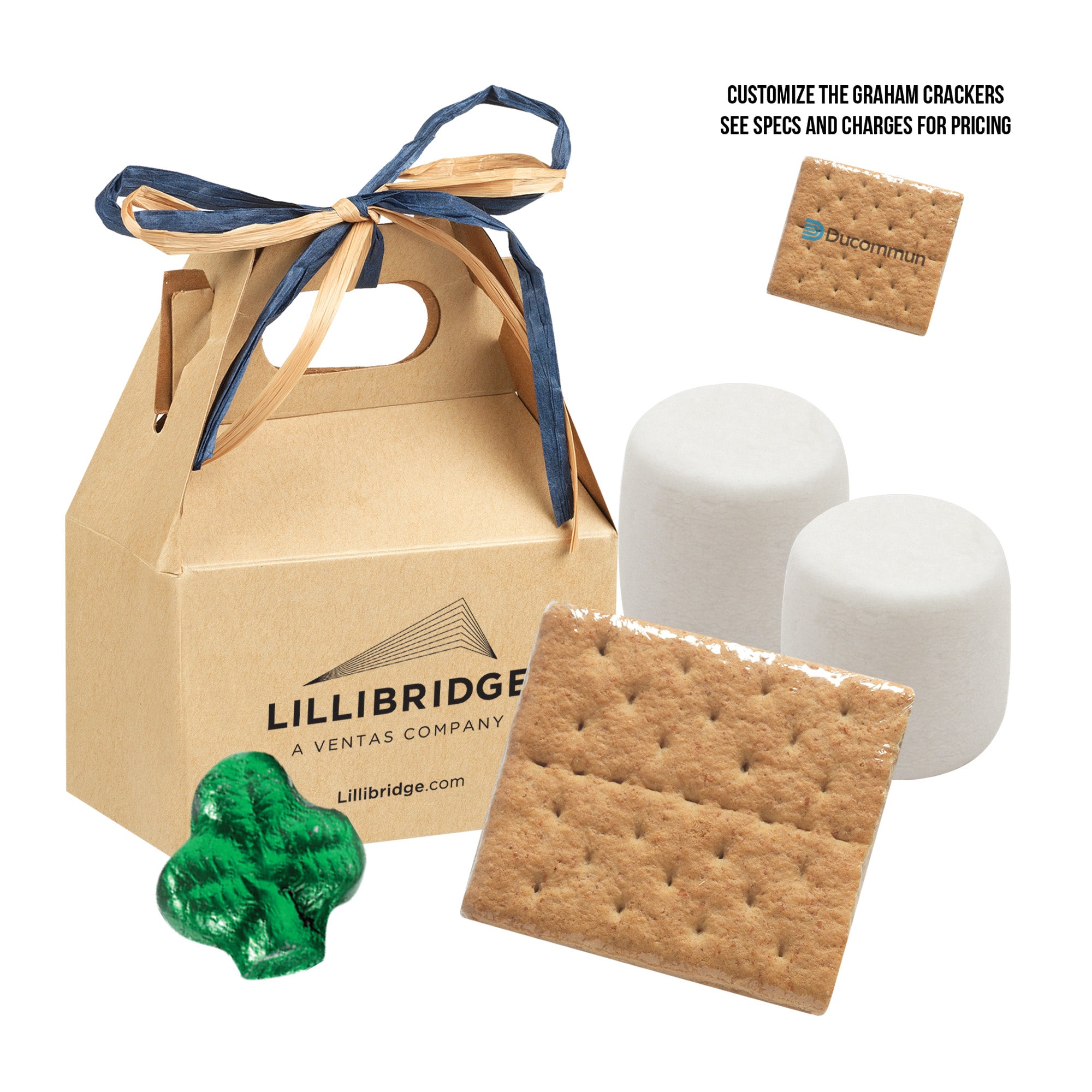 St. Patrick's Day S'mores Kit in Gable Box