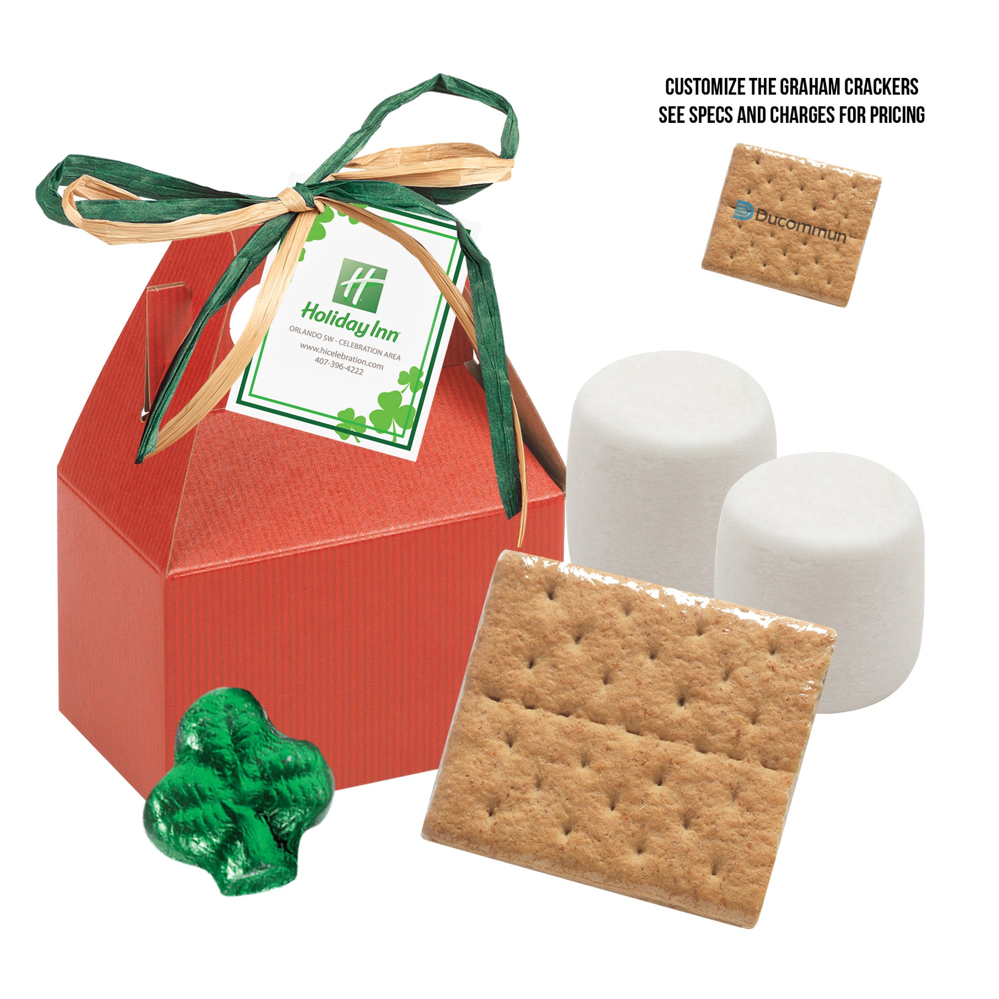 St. Patrick's Day S'mores Kit in Gable Box