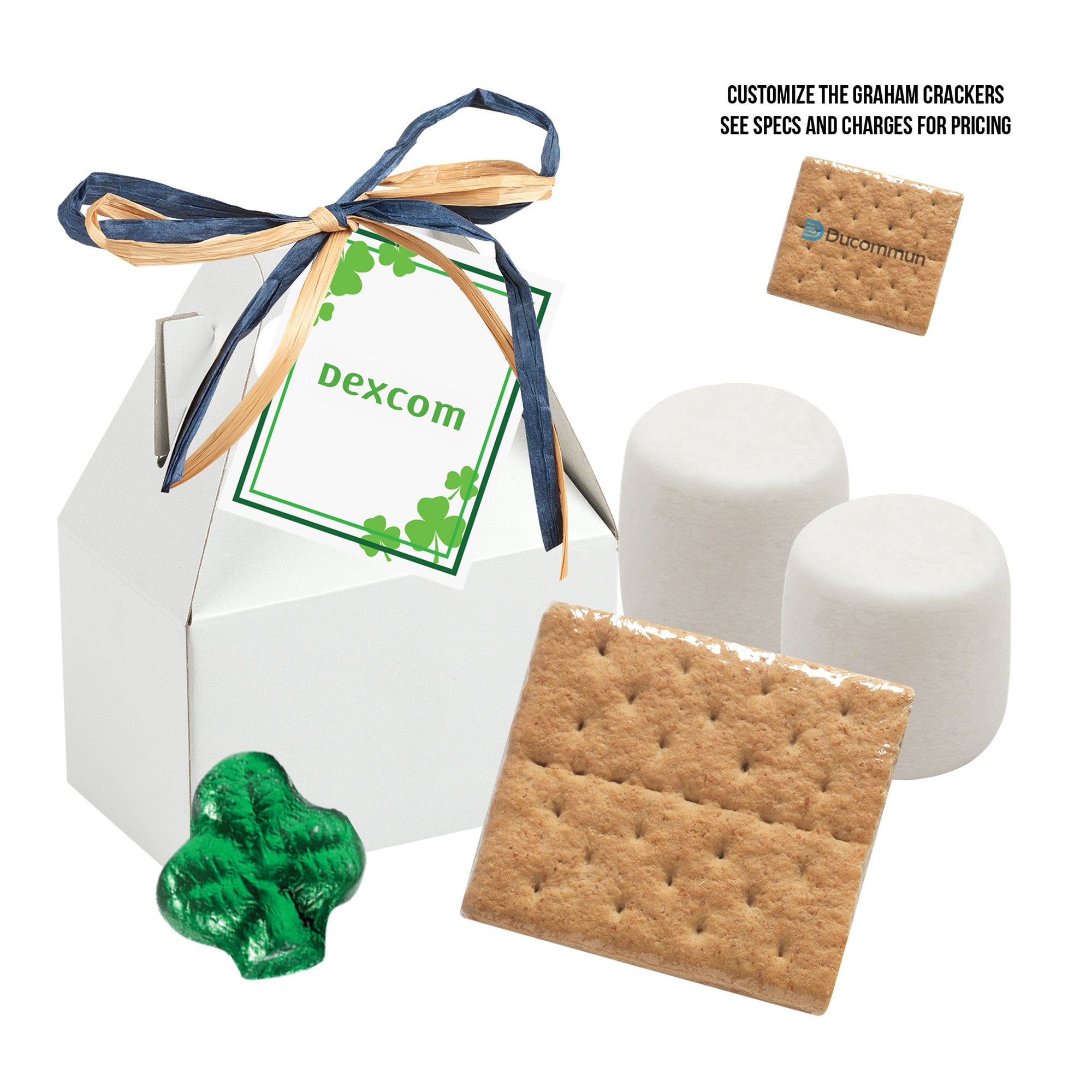 St. Patrick's Day S'mores Kit in Gable Box