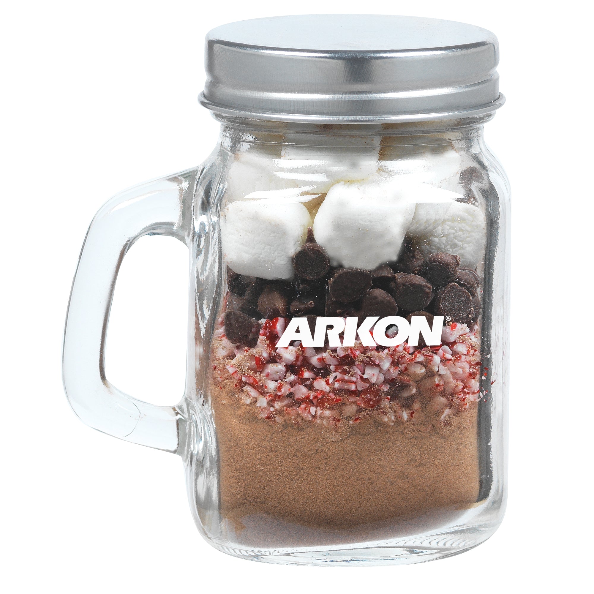 Hot Chocolate Kit in Mini Glass Mason Jar