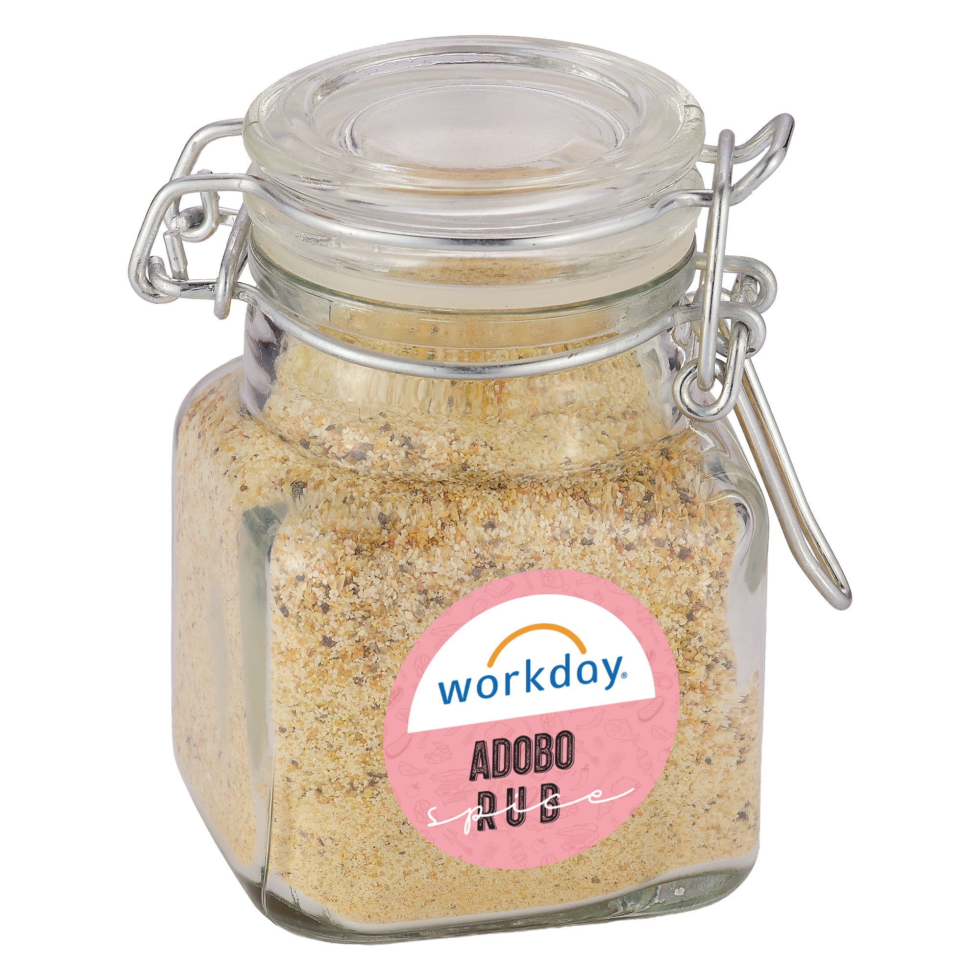 Mini Glass Jar with Hinged Lid - Spices