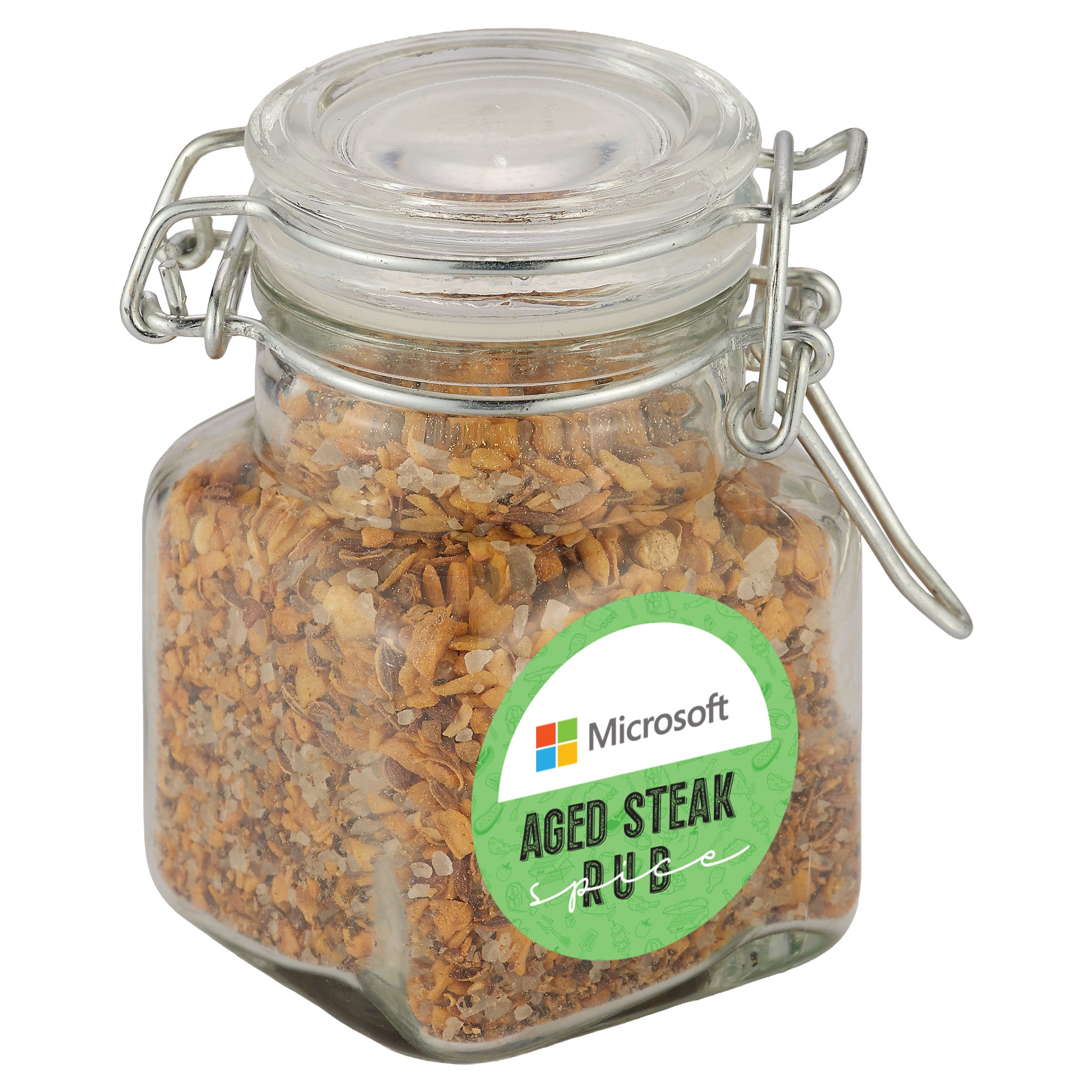 Mini Glass Jar with Hinged Lid - Spices
