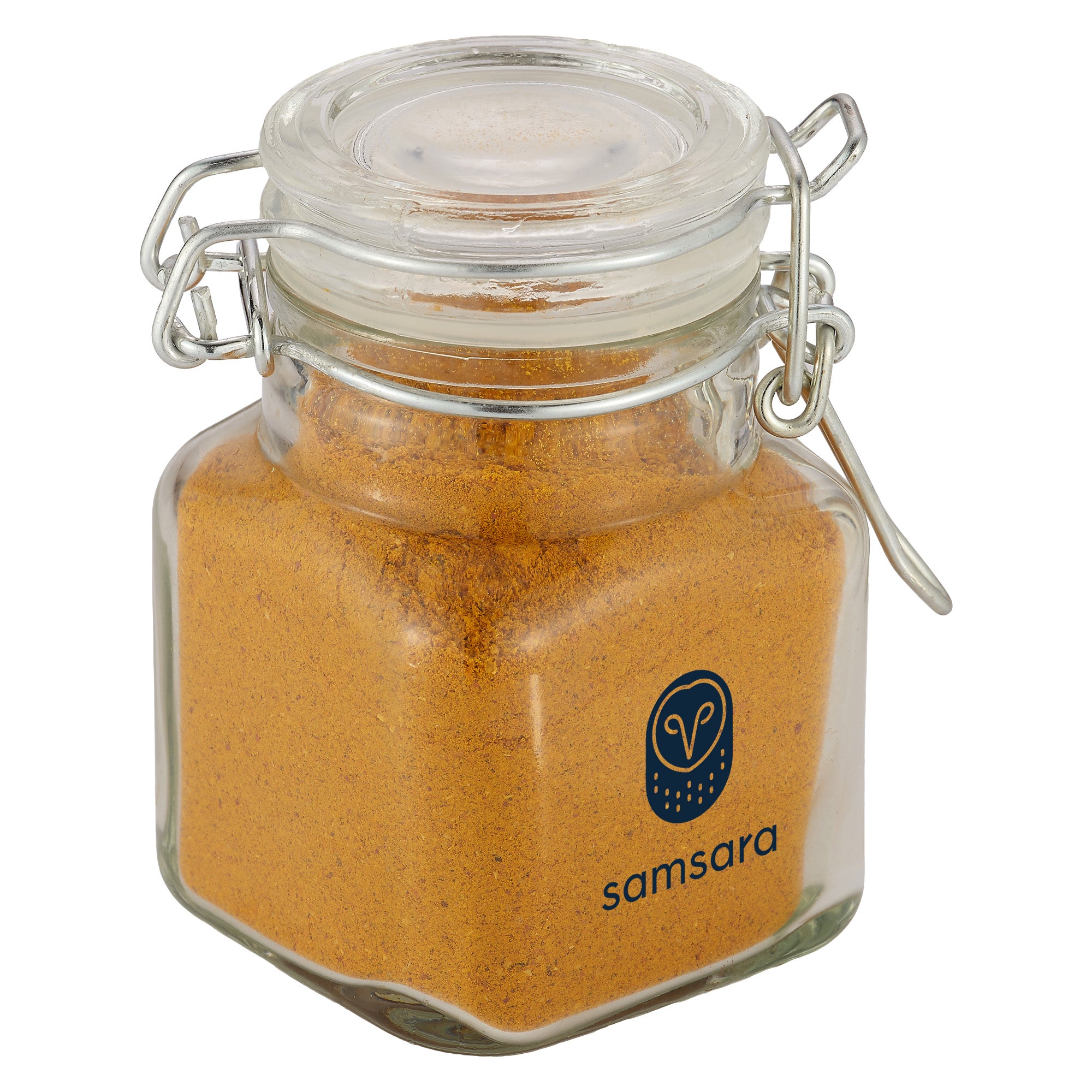 Mini Glass Jar with Hinged Lid - Spices