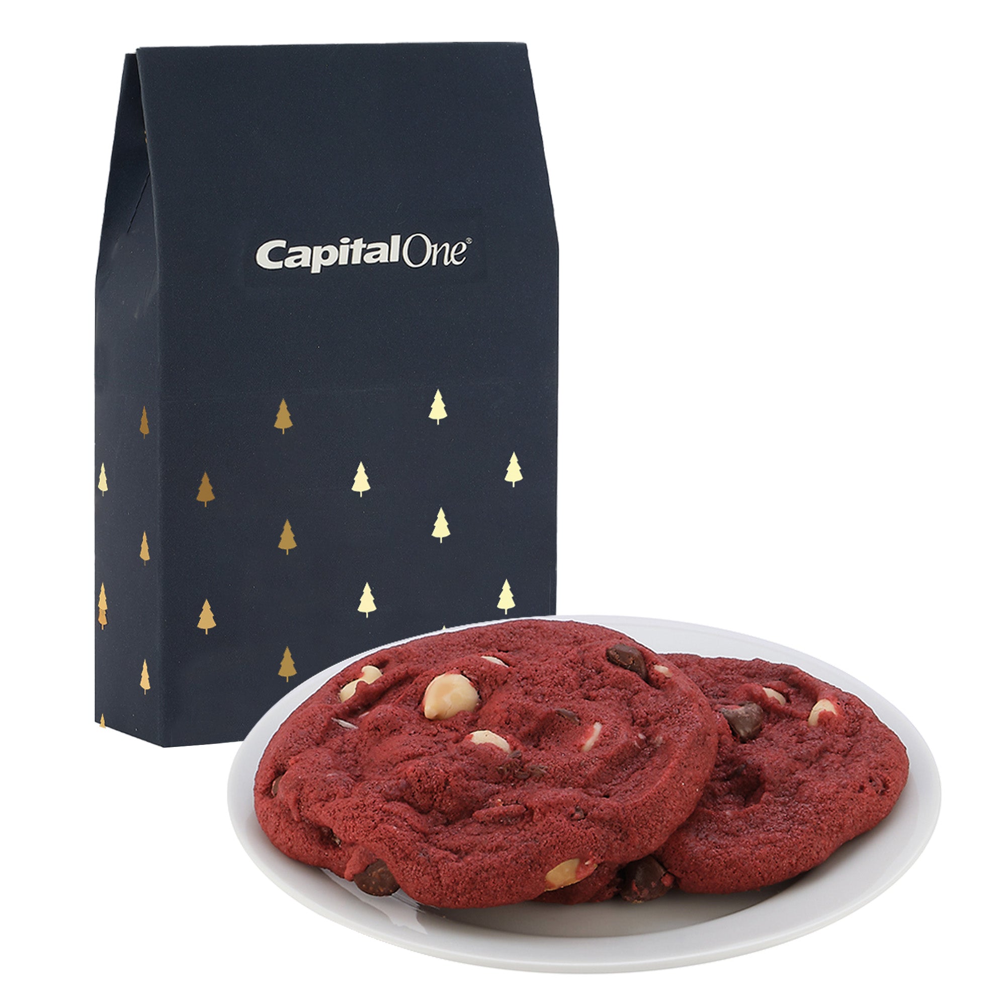 Milk Carton Inspired Box w/ 2 Gourmet Cookies - Featuring Soft-Touch Finish