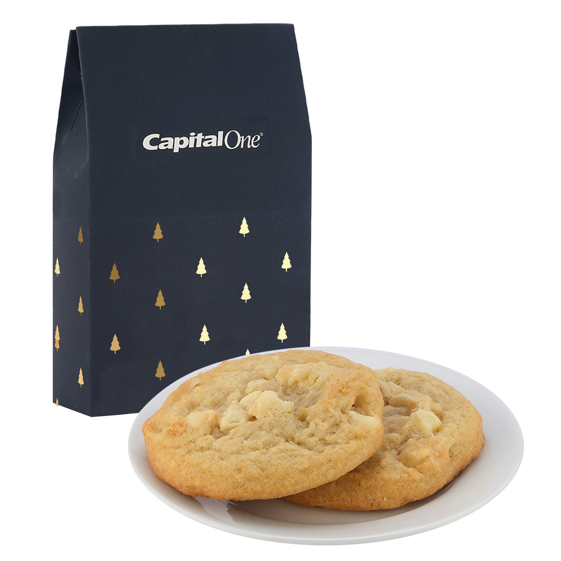 Milk Carton Inspired Box w/ 2 Gourmet Cookies - Featuring Soft-Touch Finish