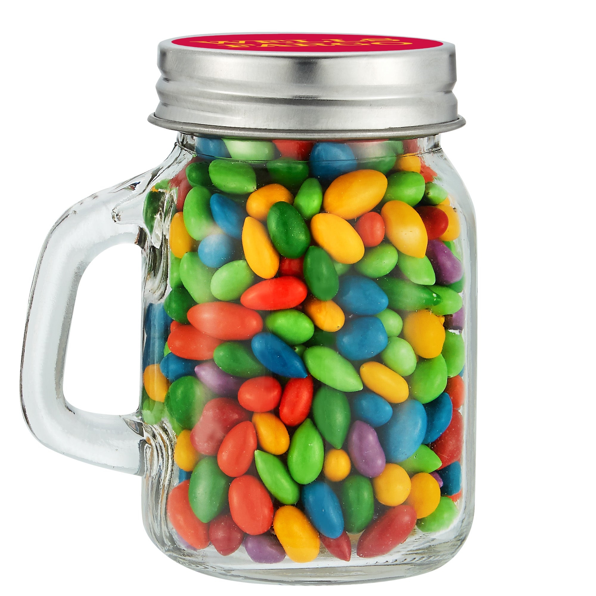 Mini Glass Mason Jar with Handle