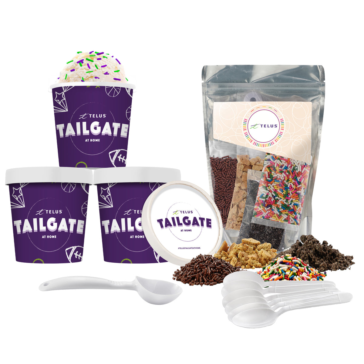 Corporate Color Creations with Ice Cream Topping Kit - Ice Cream Bundl ...