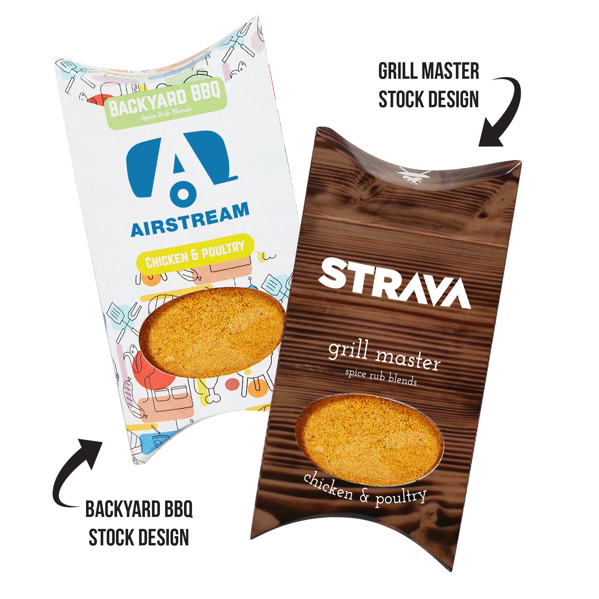 Barbeque Spice Rub Pillow Box with Window