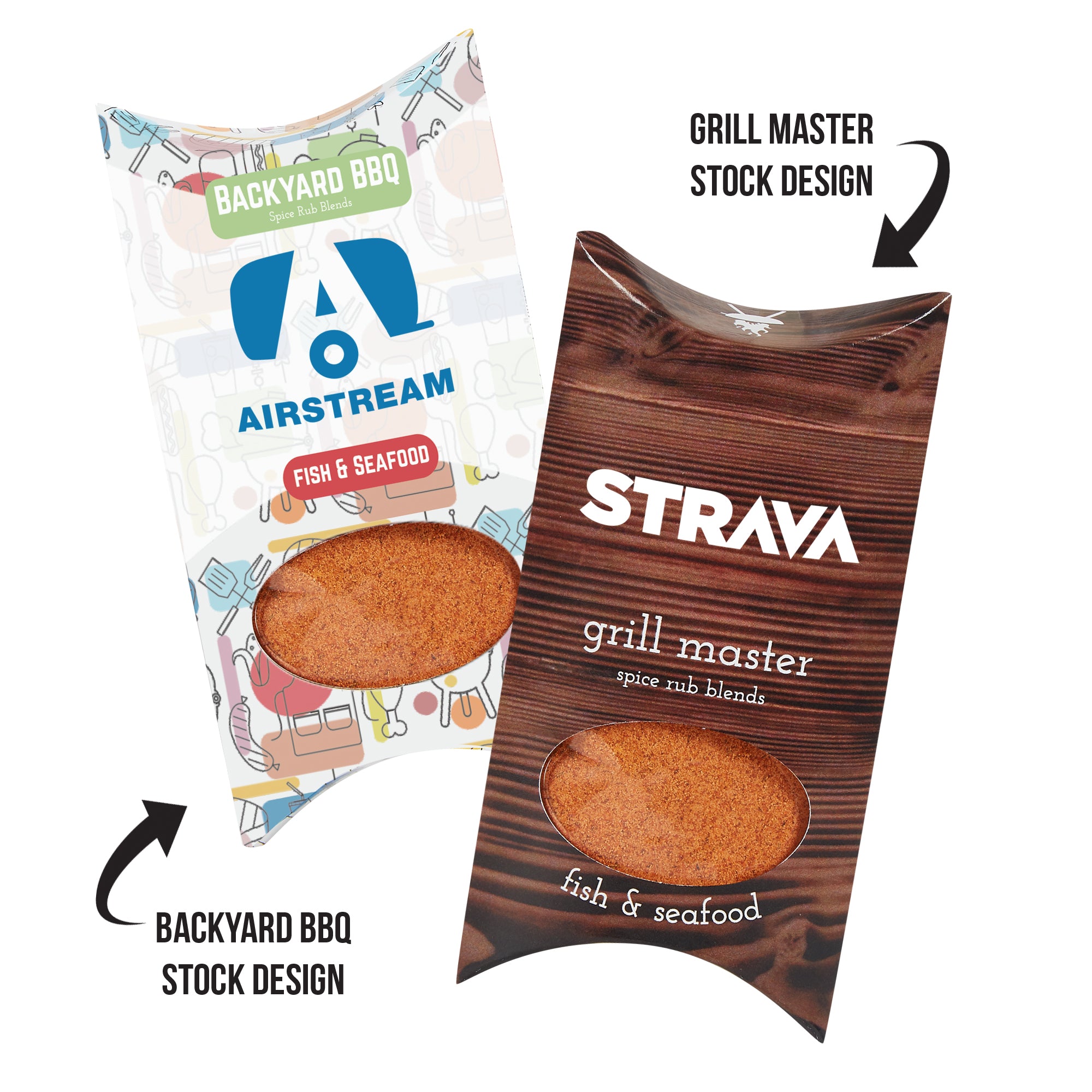 Barbeque Spice Rub Pillow Box with Window