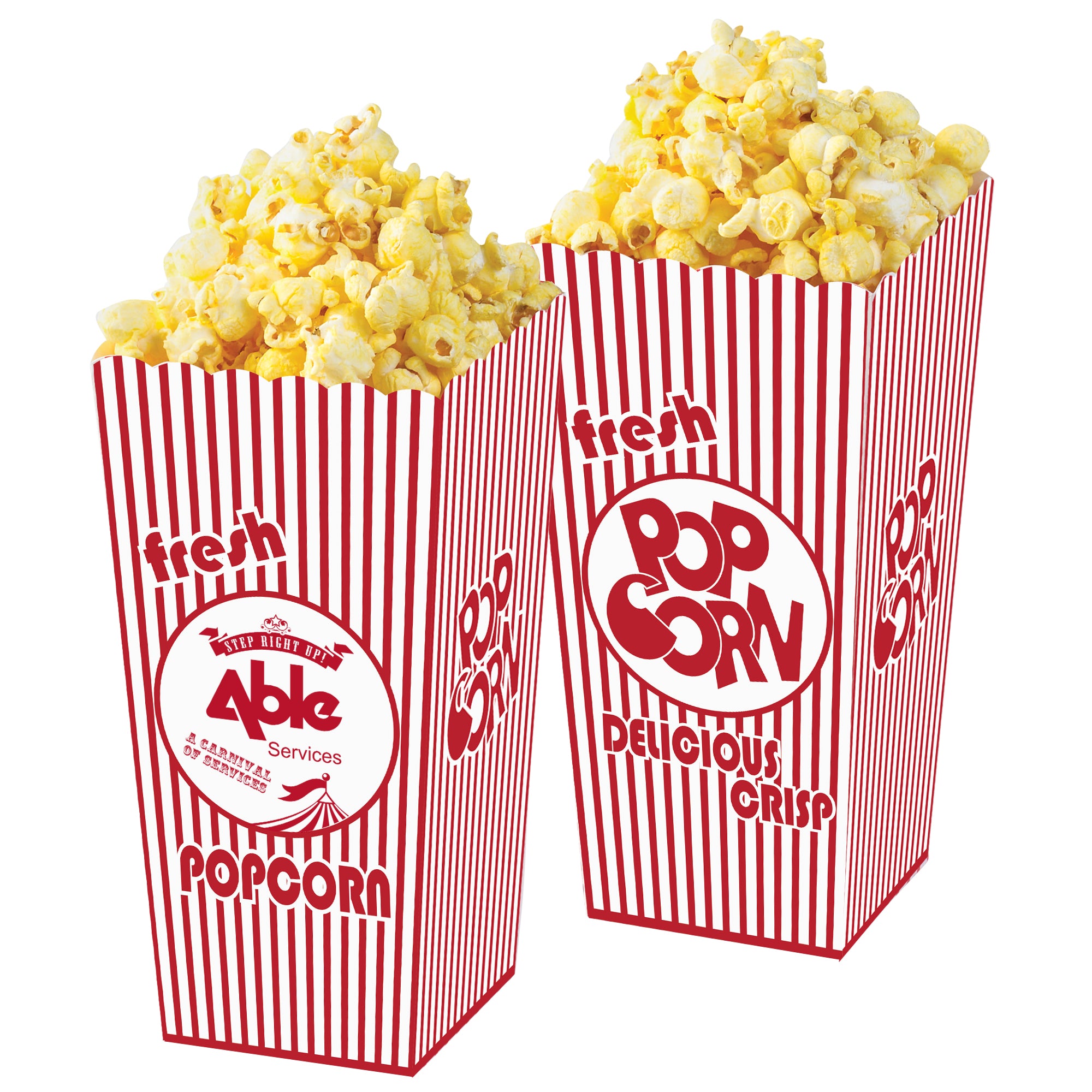 Empty Open Top Popcorn Box