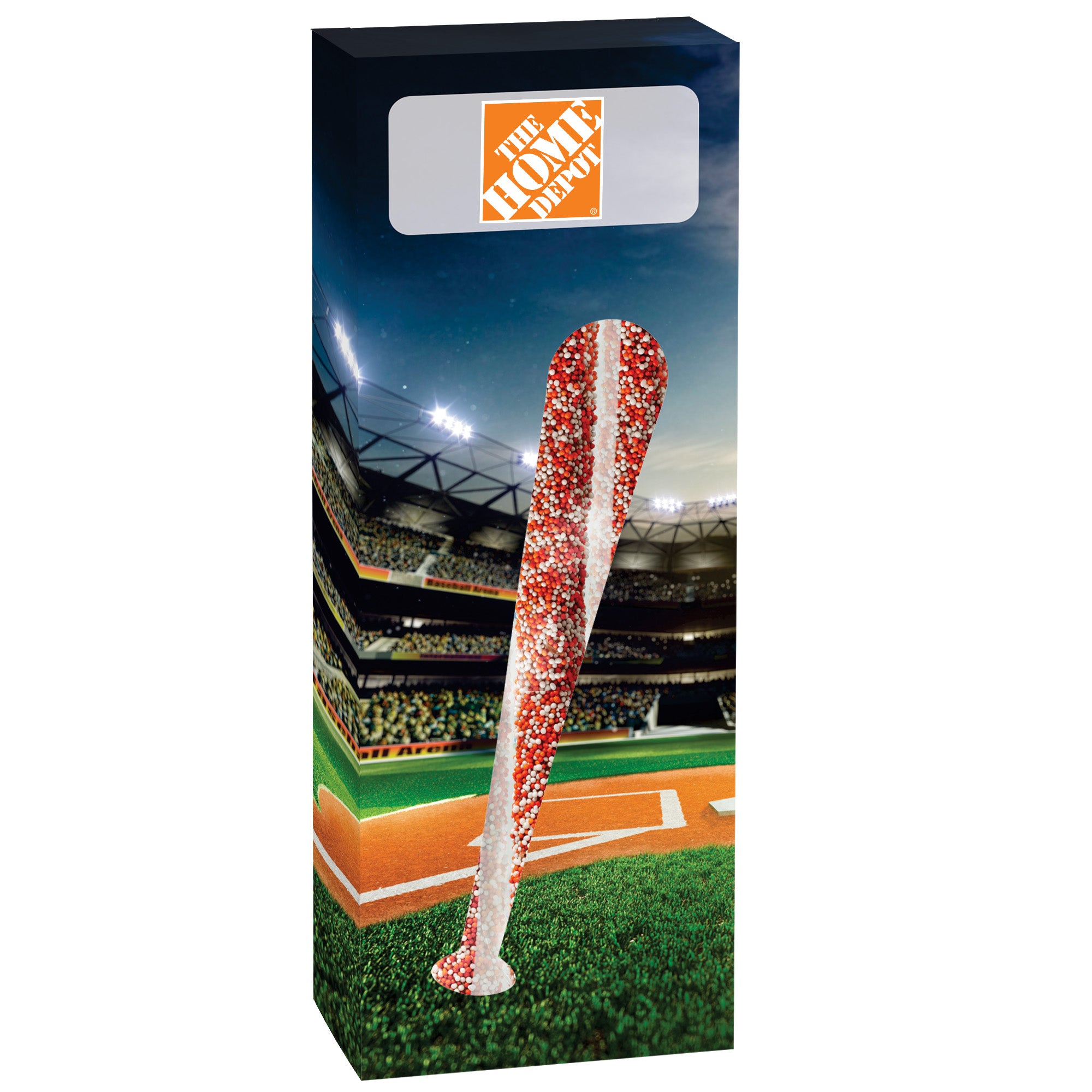 Soft Touch Pretzel Box with Baseball Bat Window
