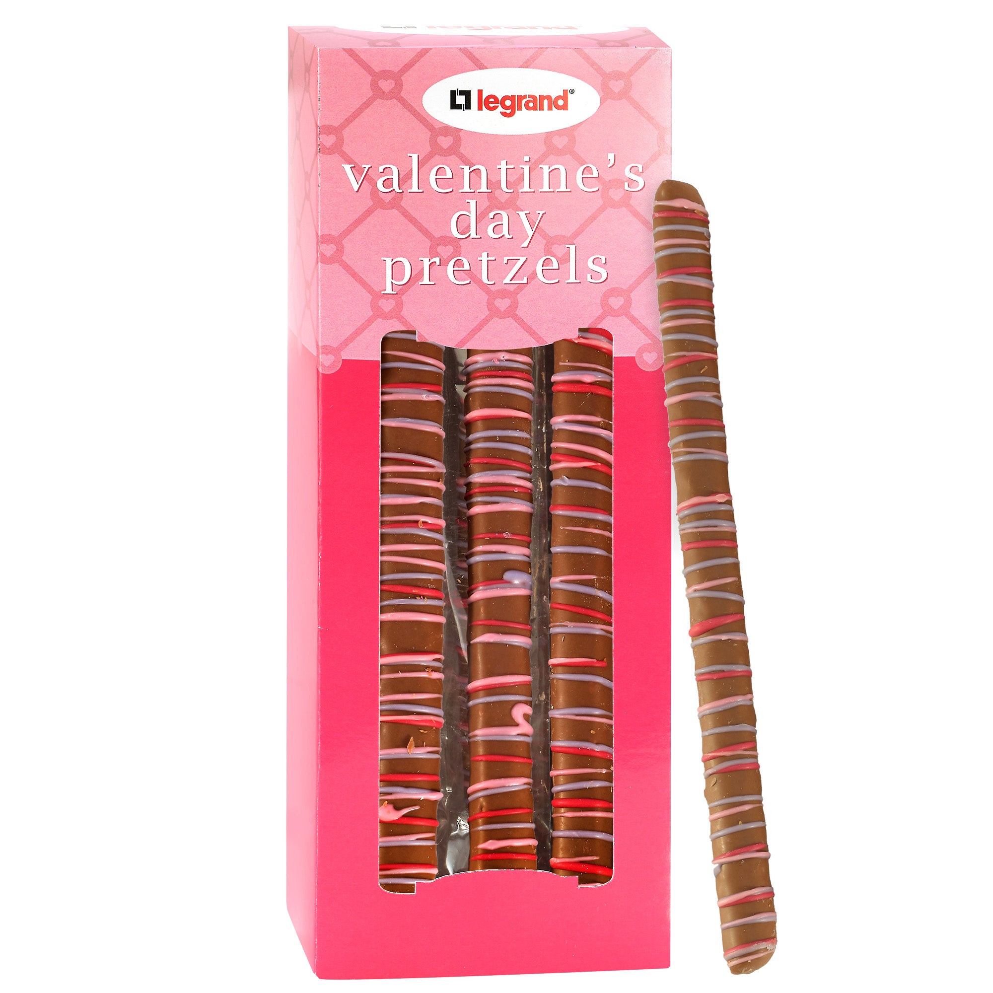 Valentine's Day Chocolate Pretzel Rod Gift Box