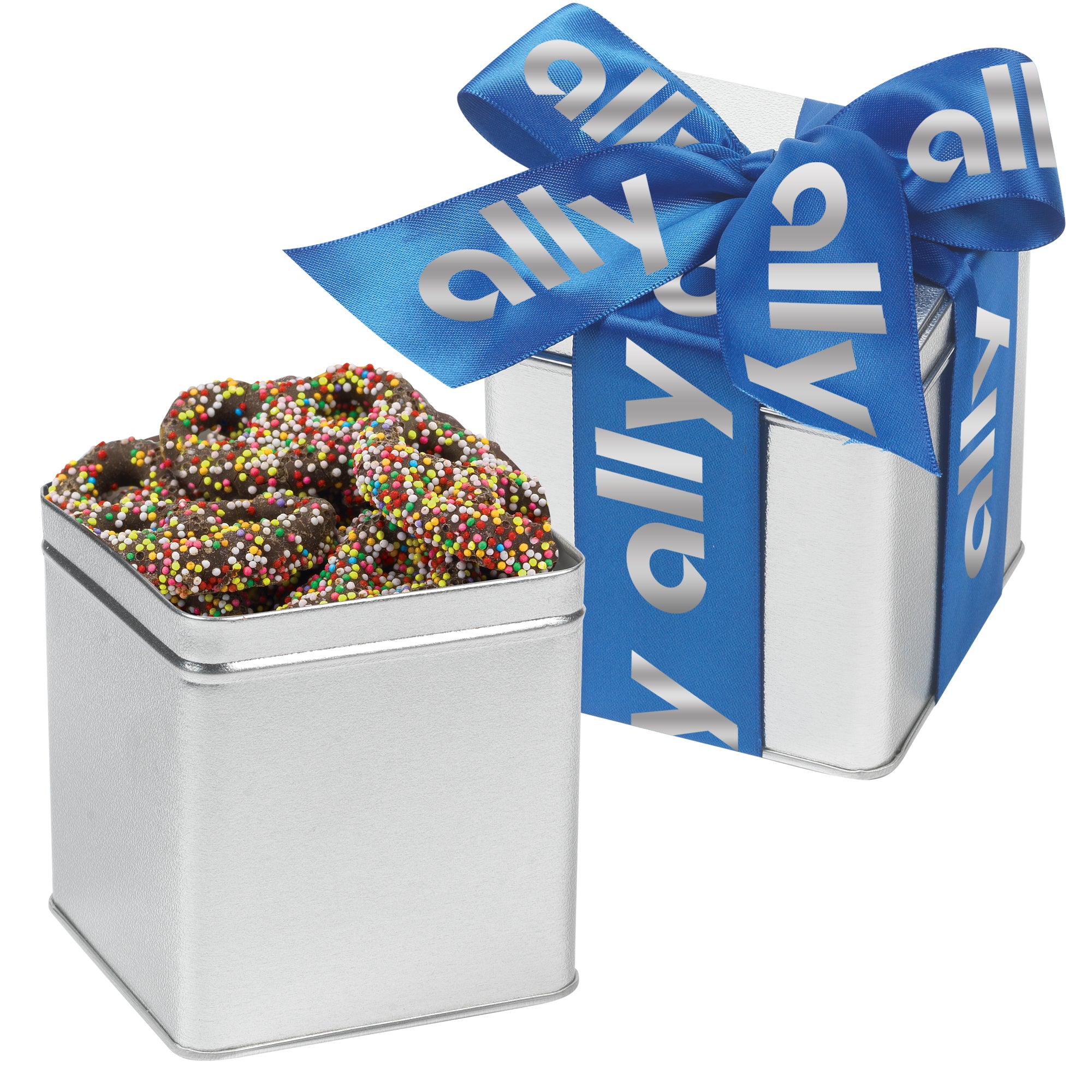 Classic Present Pretzel Tin