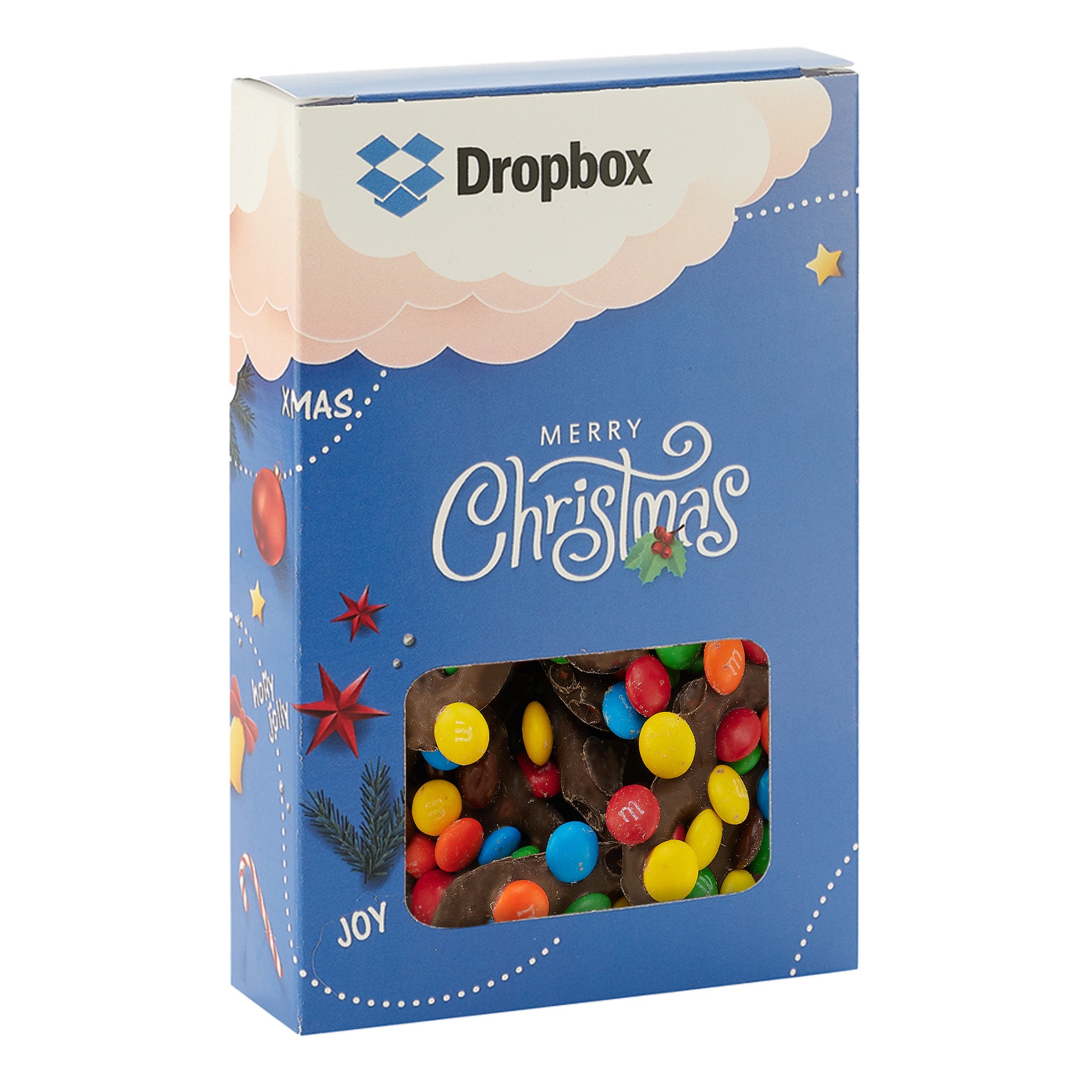 Holiday Window Box with Chocolate Pretzels