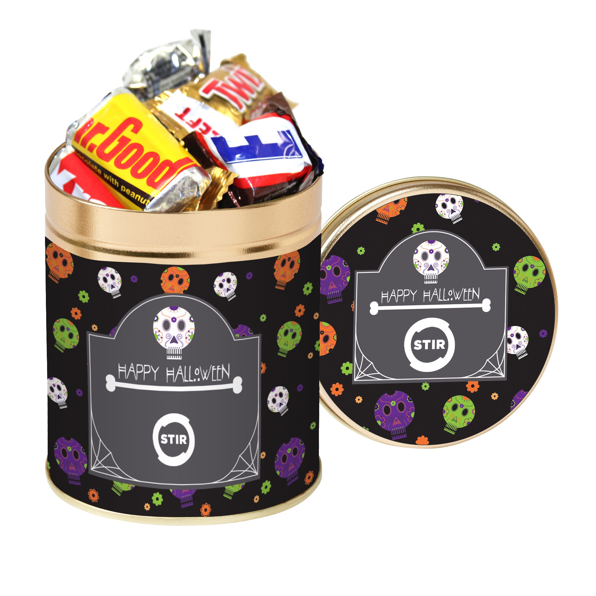 Halloween Candy Mix Quart Tin