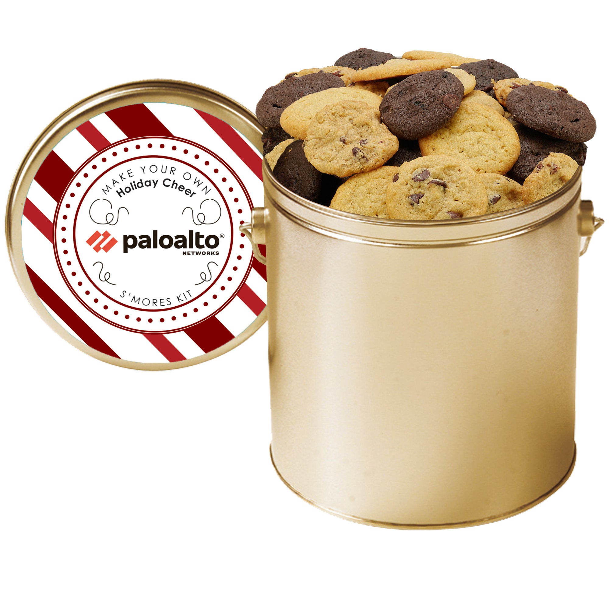 Gallon Cookie Tin with 2 in. Cookies