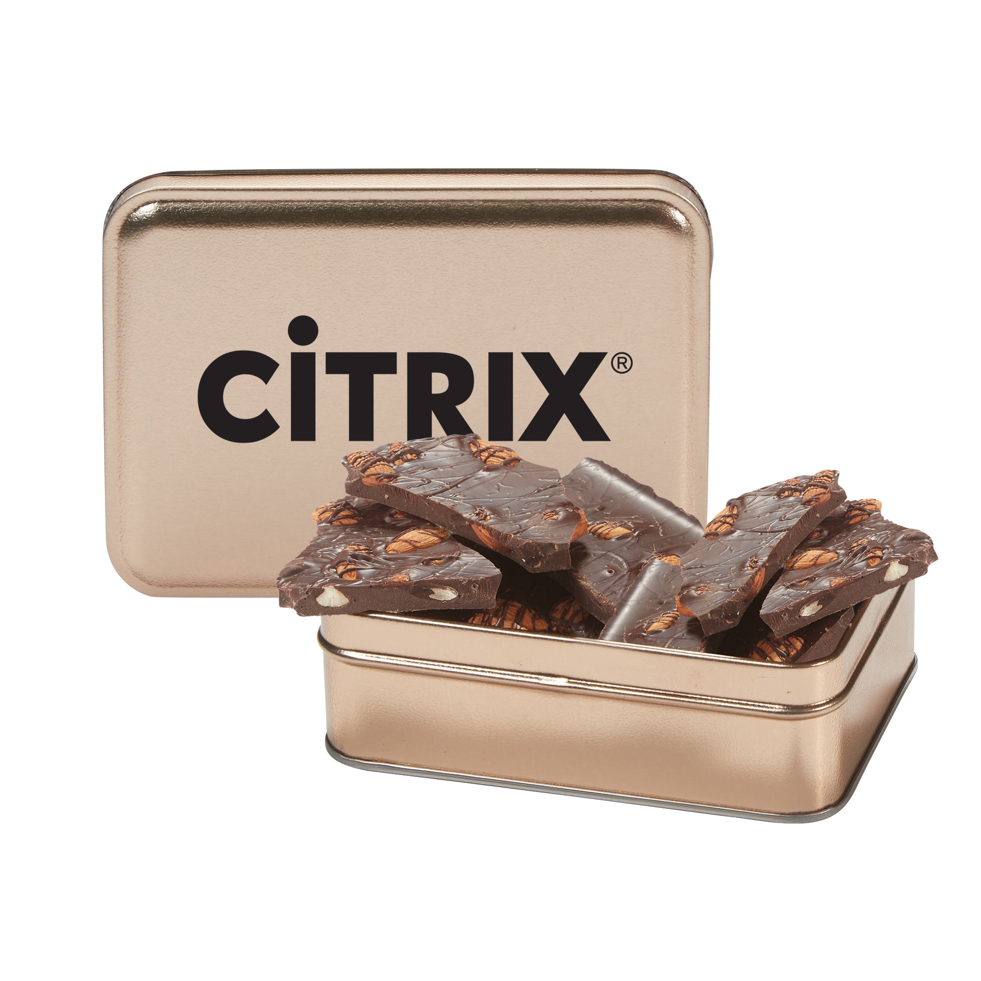 Chocolate Bark Rectangle Gift Tins