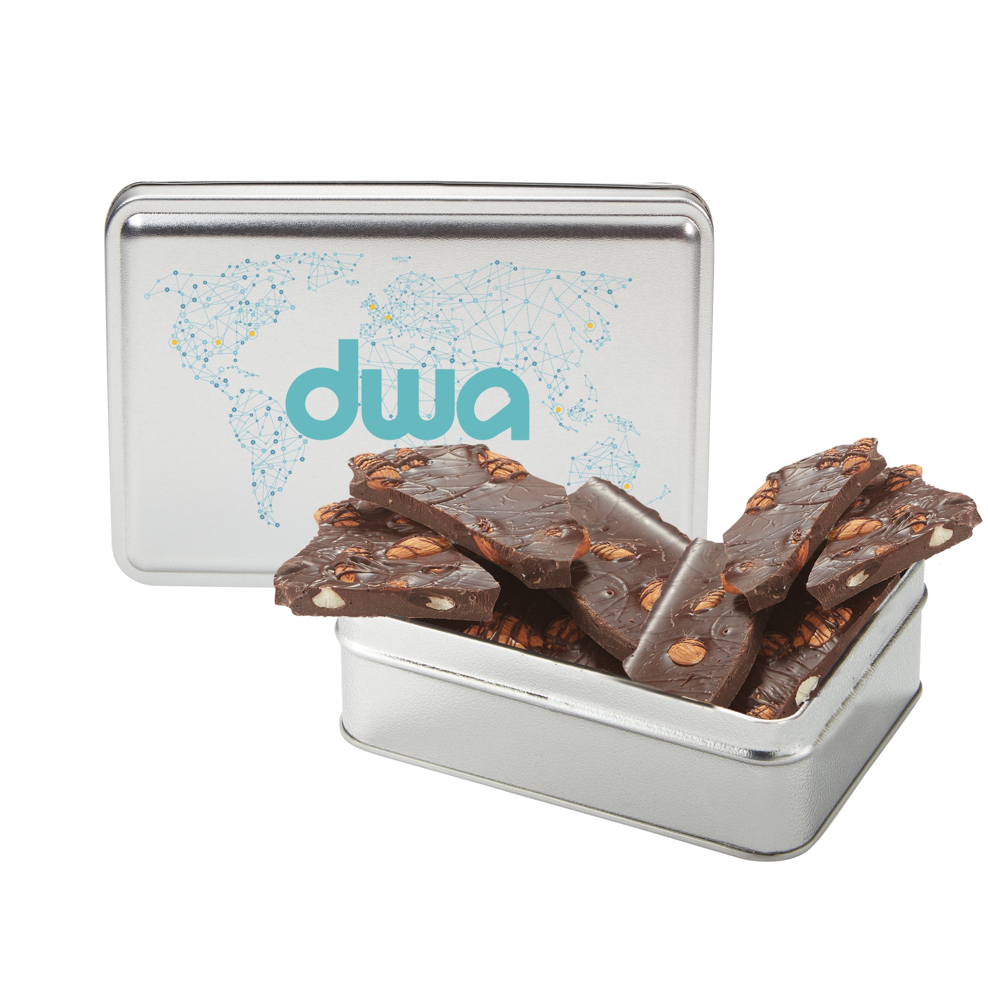 Chocolate Bark Rectangle Gift Tins