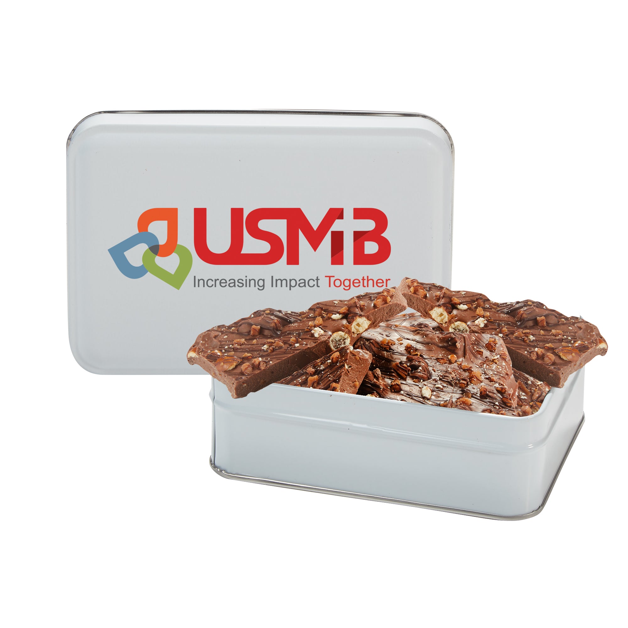 Chocolate Bark Rectangle Gift Tins