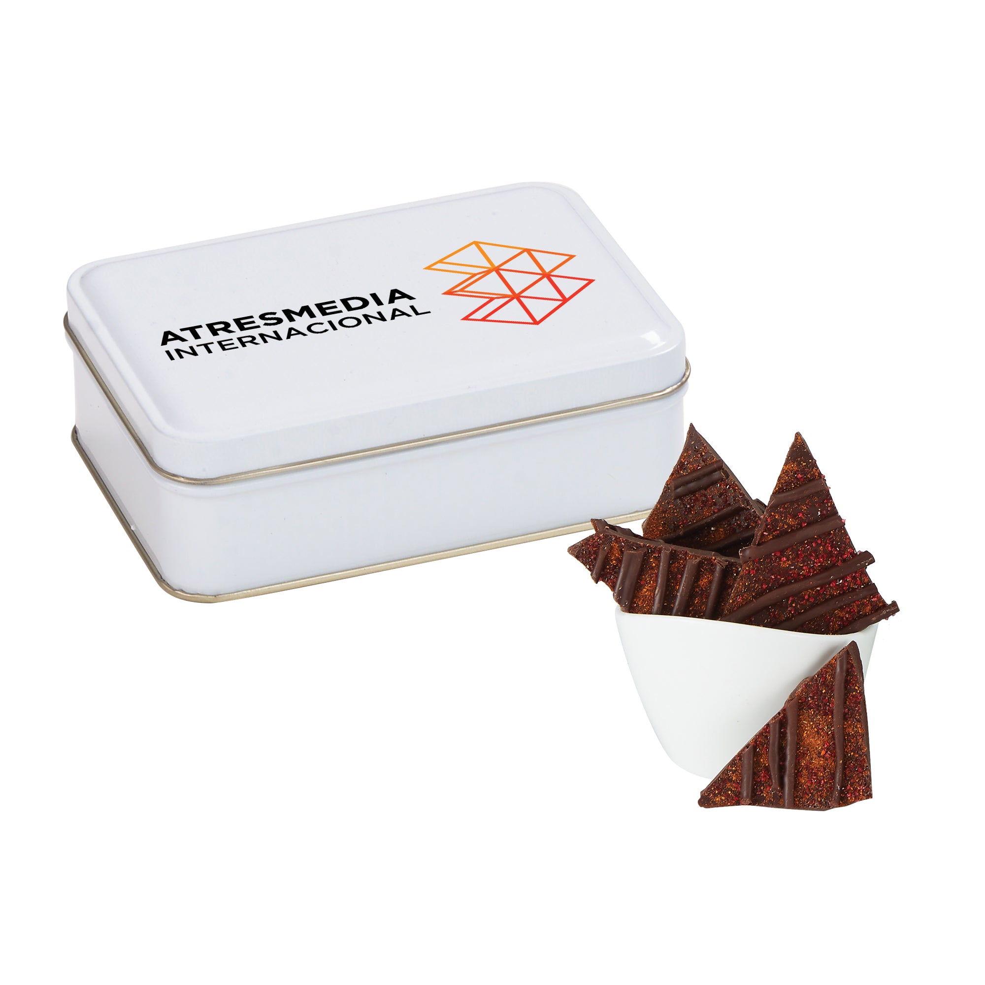 Chocolate Bark Rectangle Gift Tins