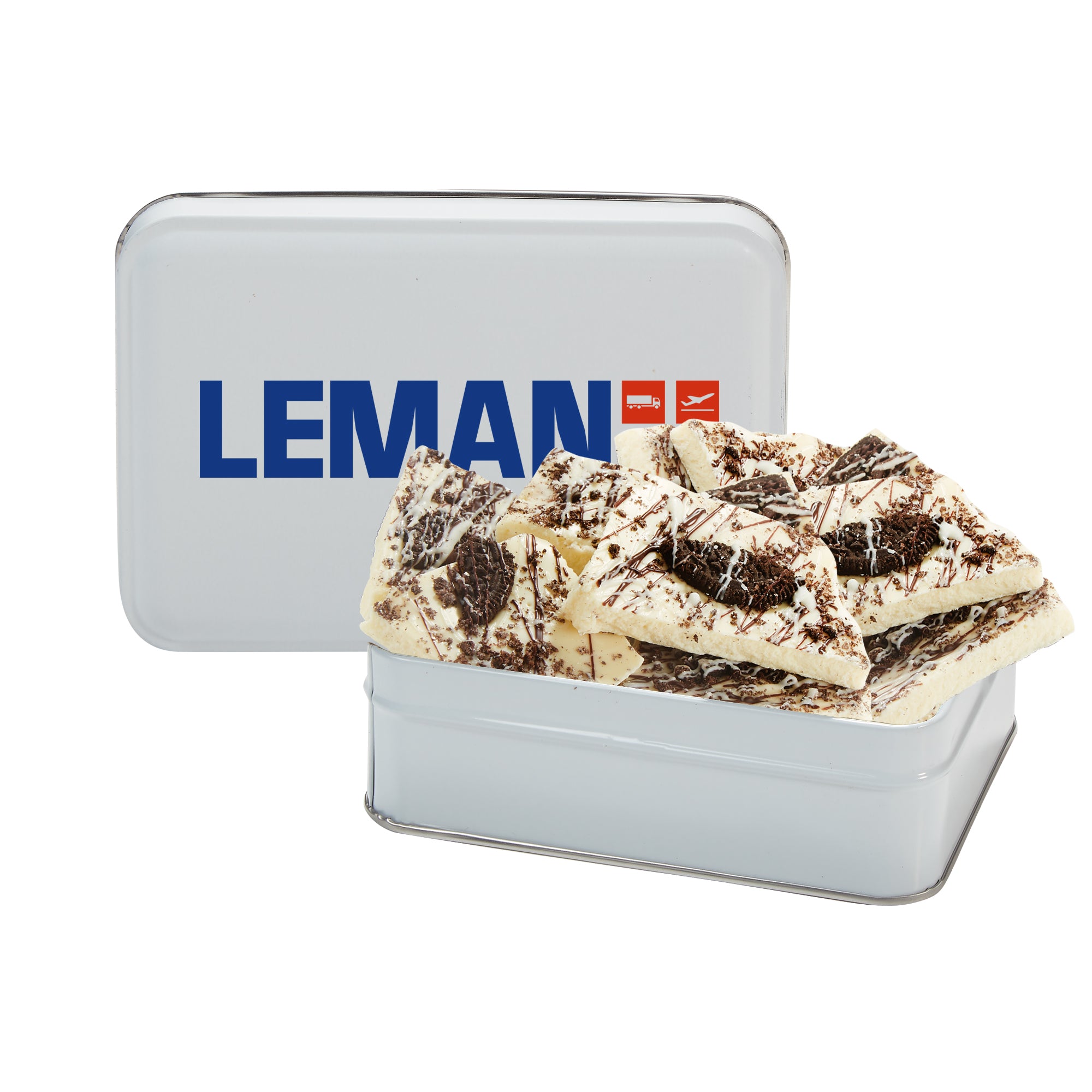 Chocolate Bark Rectangle Gift Tins