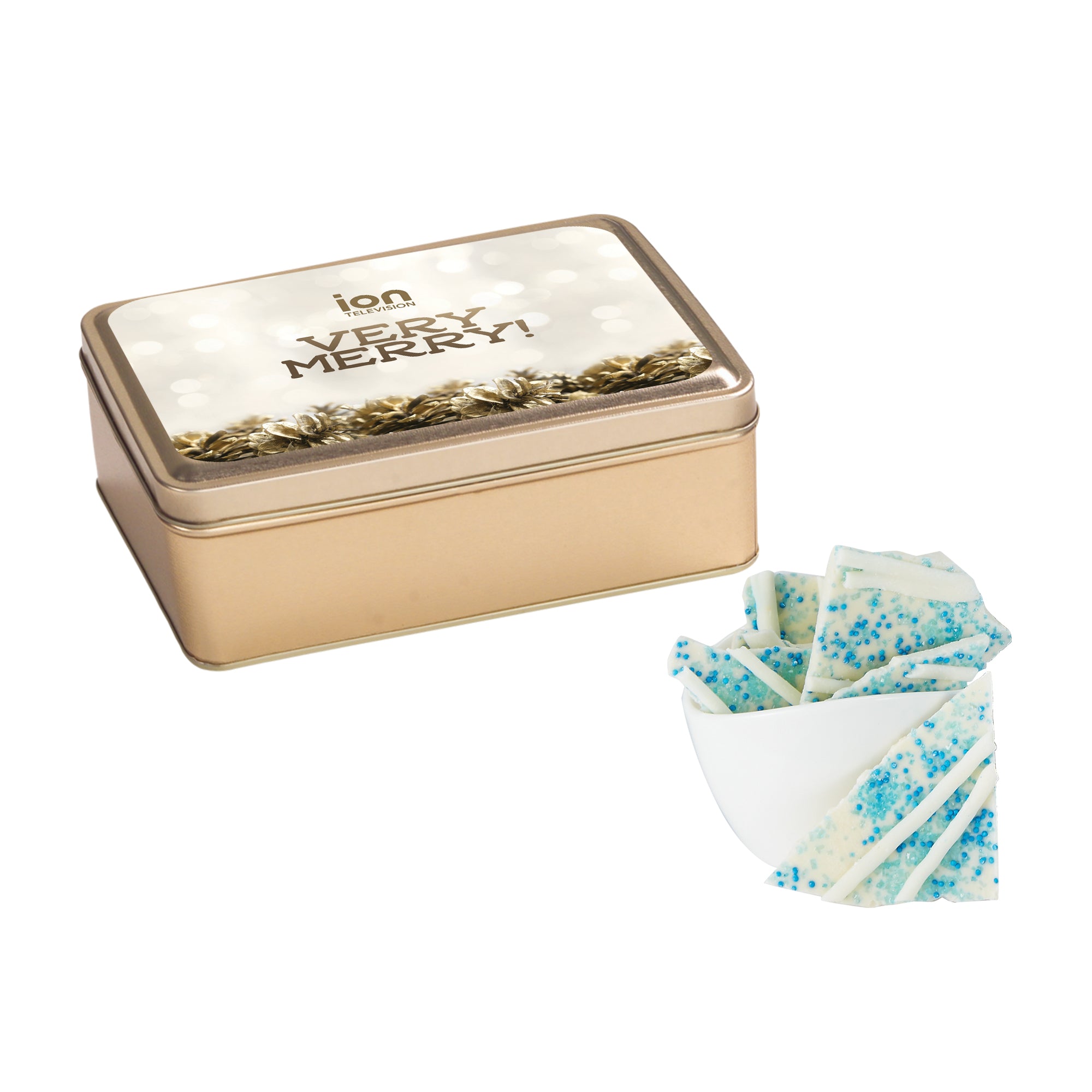 Chocolate Bark Rectangle Gift Tins